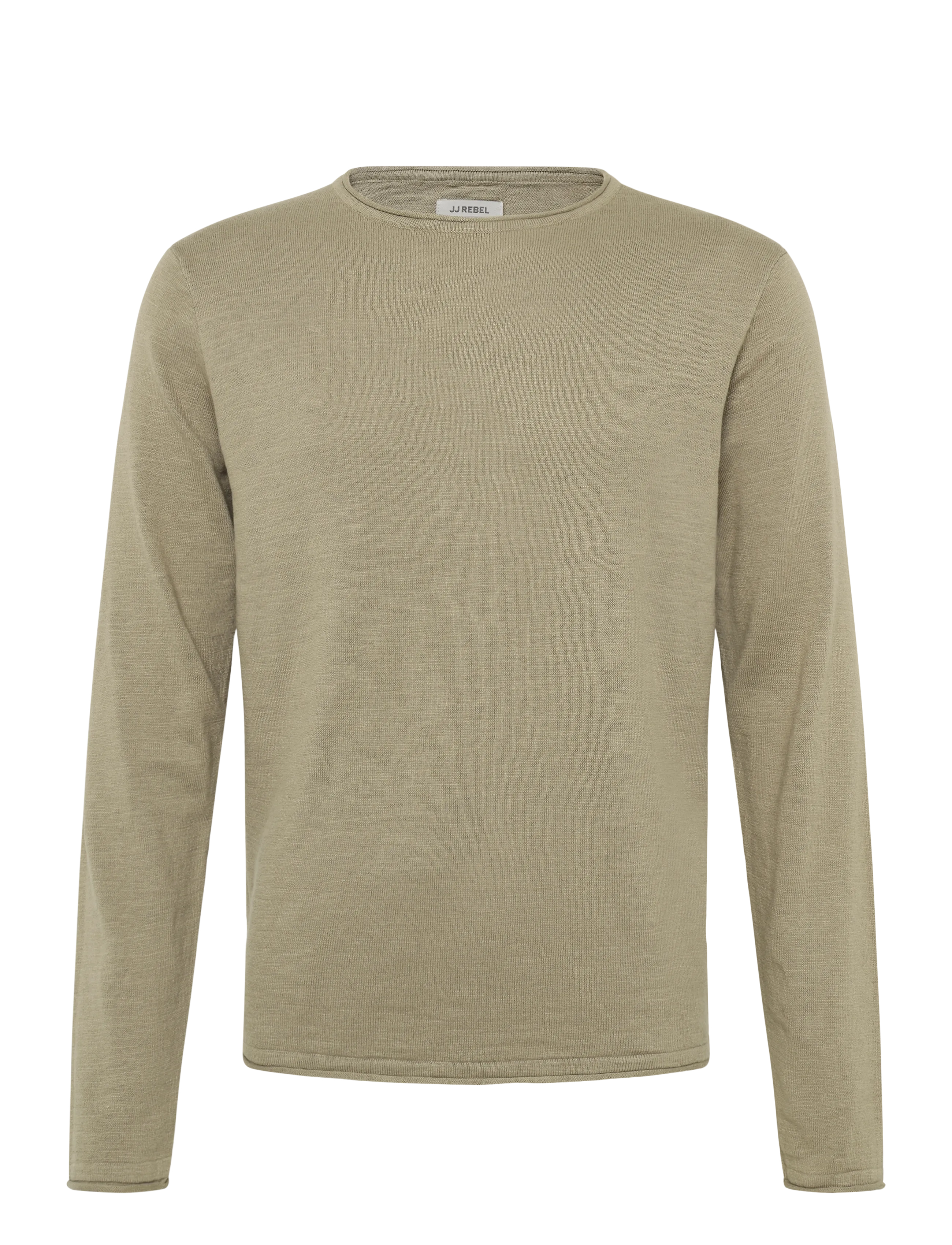 JJ REBEL Jrebvargo Knit Crew Neck Khaki - S - Herren