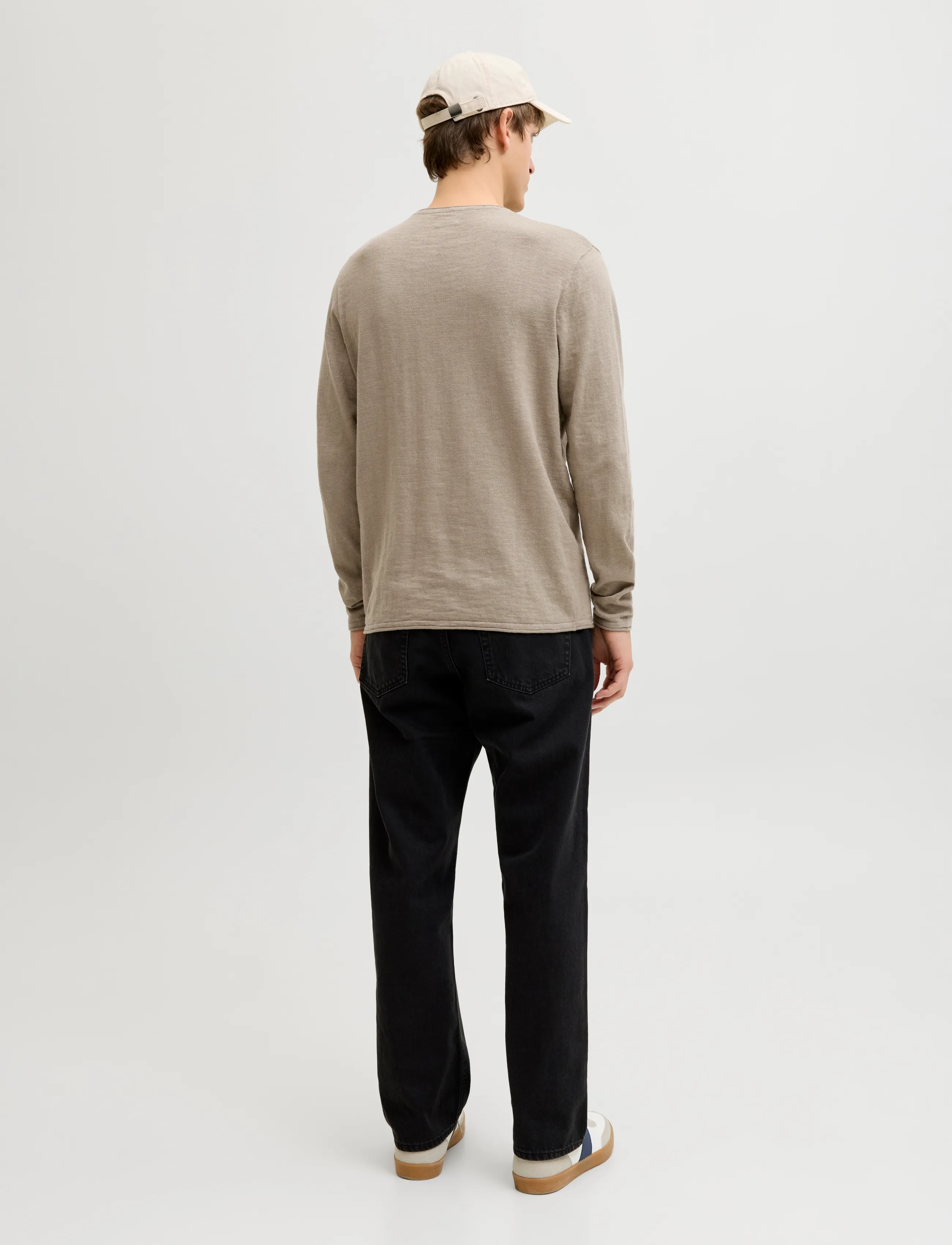 JJ REBEL - JREBVARGO KNIT CREW NECK - laveste priser - roasted cashew - 3