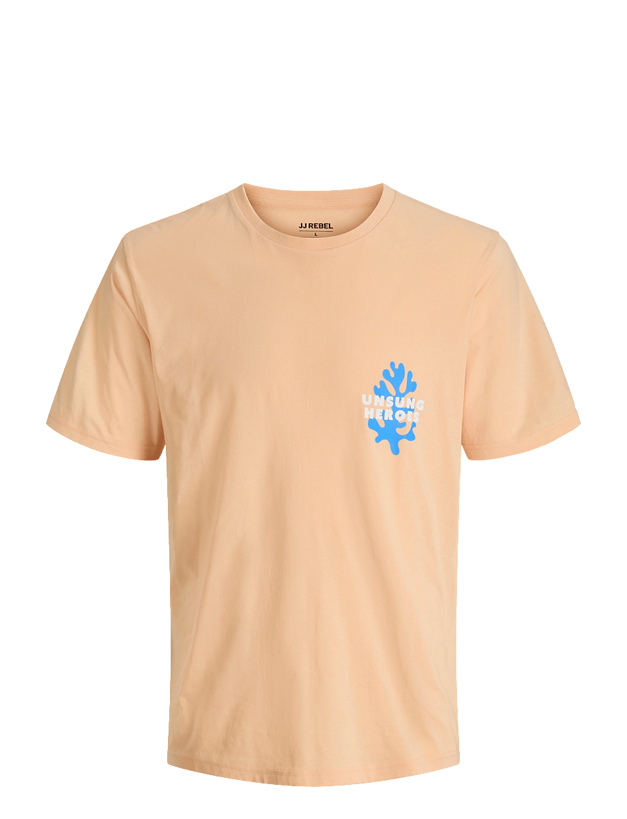 JJ REBEL - JREBANTONIO REGULAR SS TEE - apricot ice - 1