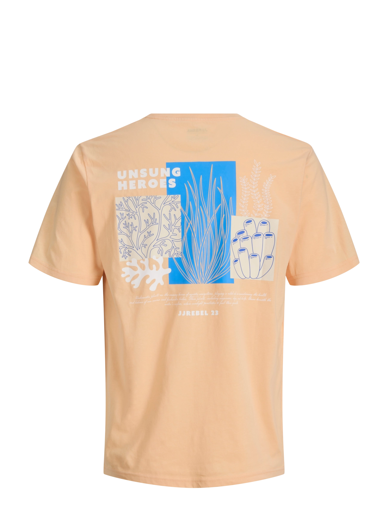 JJ REBEL - JREBANTONIO REGULAR SS TEE - apricot ice - 2