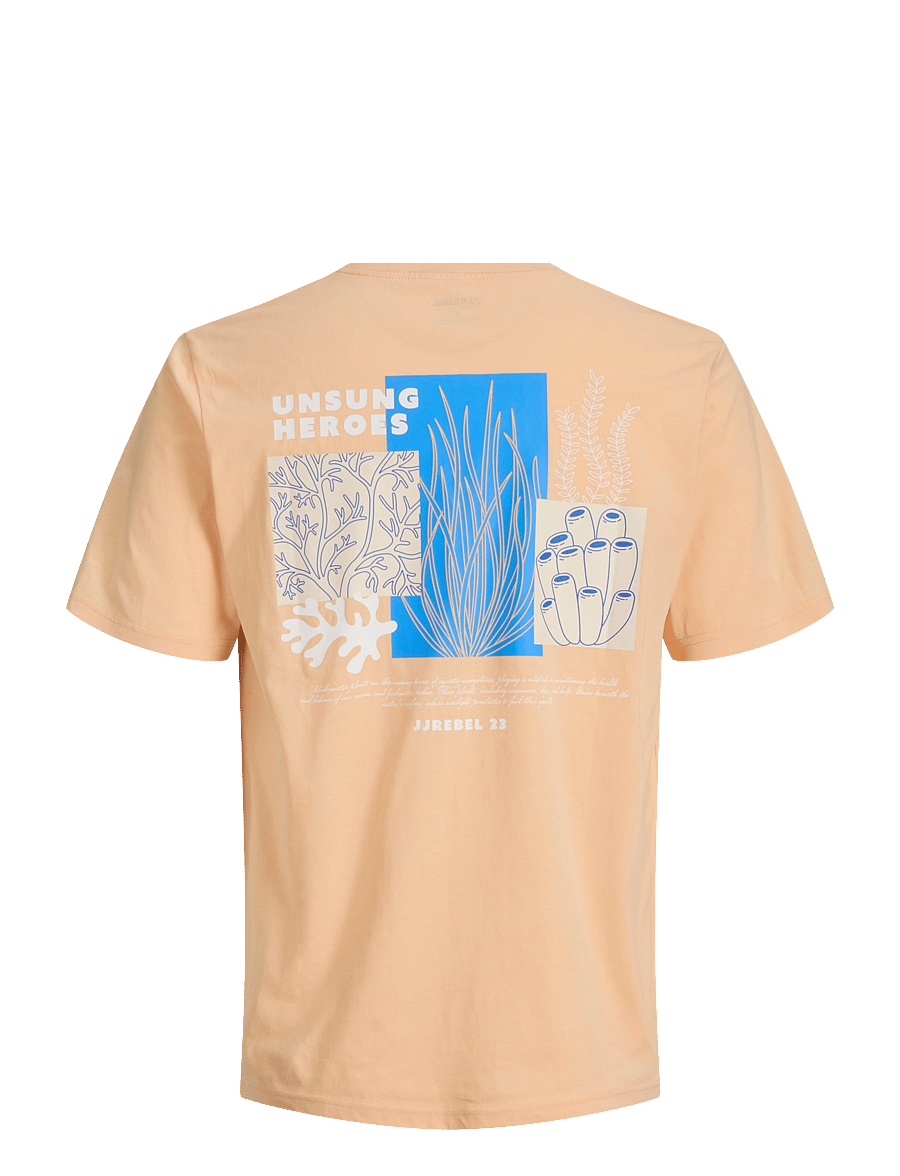 JJ REBEL - JREBANTONIO REGULAR SS TEE - apricot ice - 2