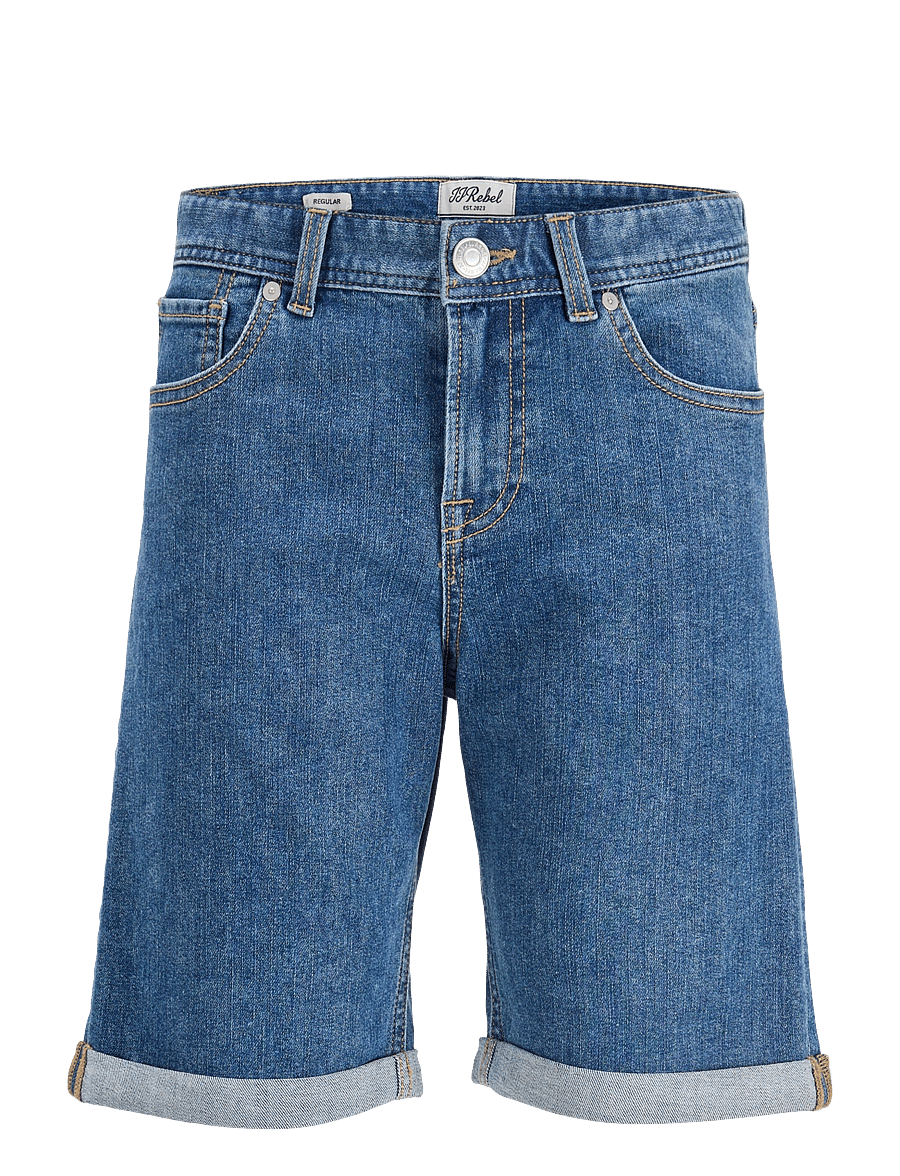 JJ REBEL - JREBJOE JJCRAFT SHORTS AKM 760 SN JNR - denimshorts - blue denim - 1