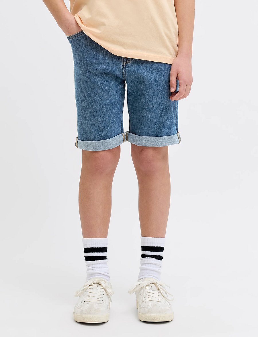 JJ REBEL - JREBJOE JJCRAFT SHORTS AKM 760 SN JNR - denimshorts - blue denim - 0