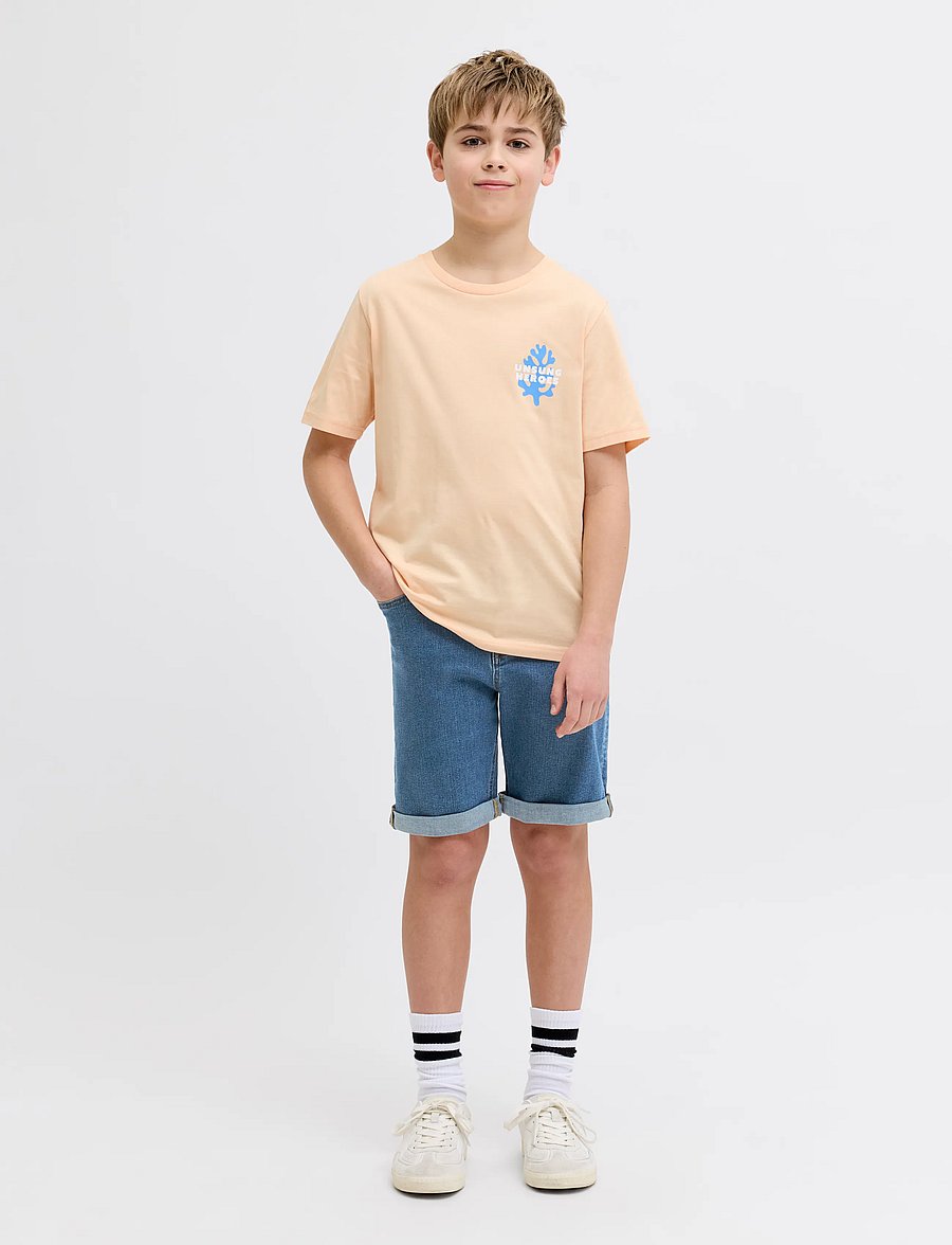 JJ REBEL - JREBJOE JJCRAFT SHORTS AKM 760 SN JNR - denimshorts - blue denim - 4