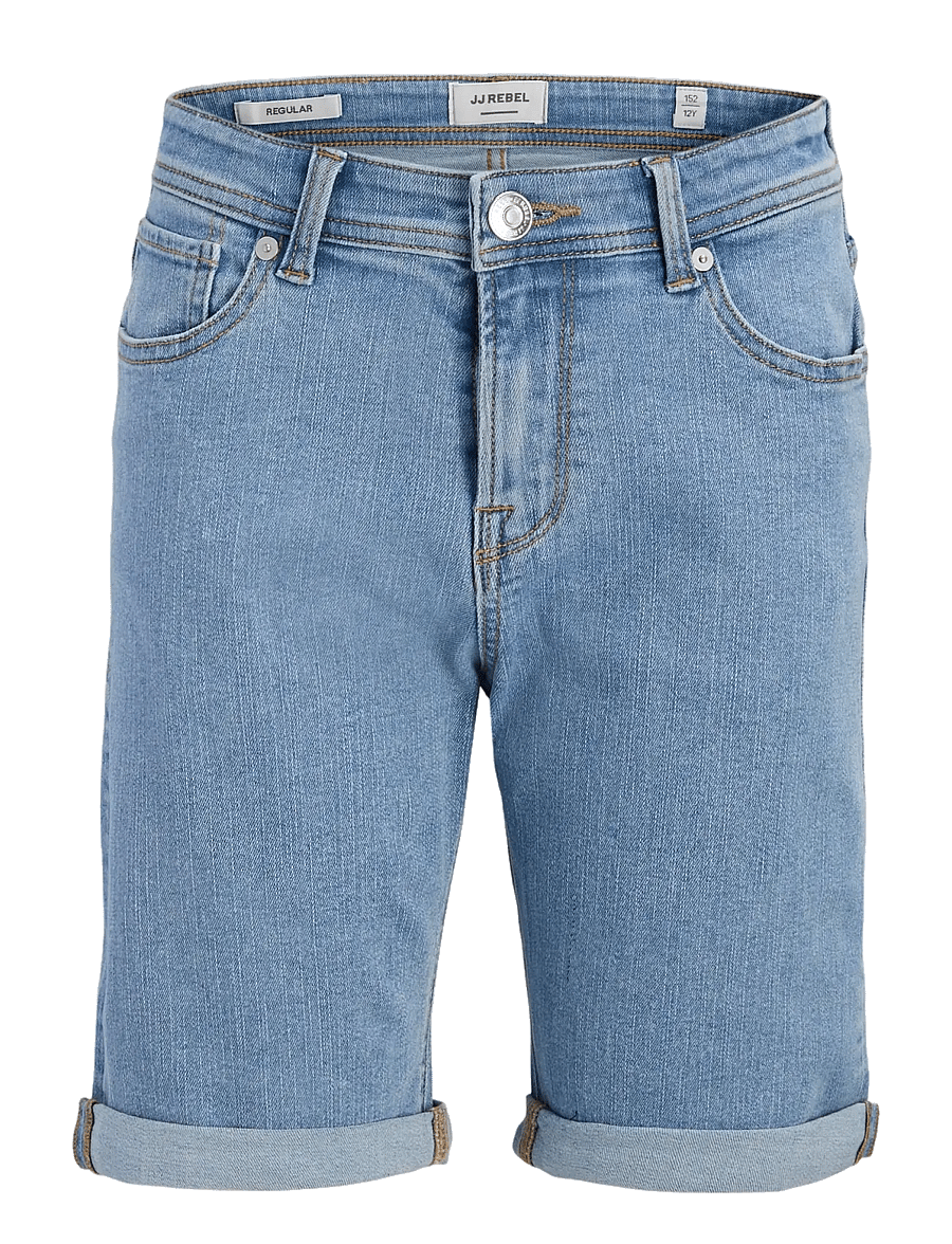 JJ REBEL - JREBJOE JJCRAFT SHORTS AKM 761 SN JNR - denimshorts - blue denim - 1