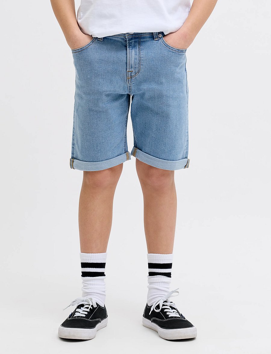 JJ REBEL - JREBJOE JJCRAFT SHORTS AKM 761 SN JNR - denimshorts - blue denim - 0