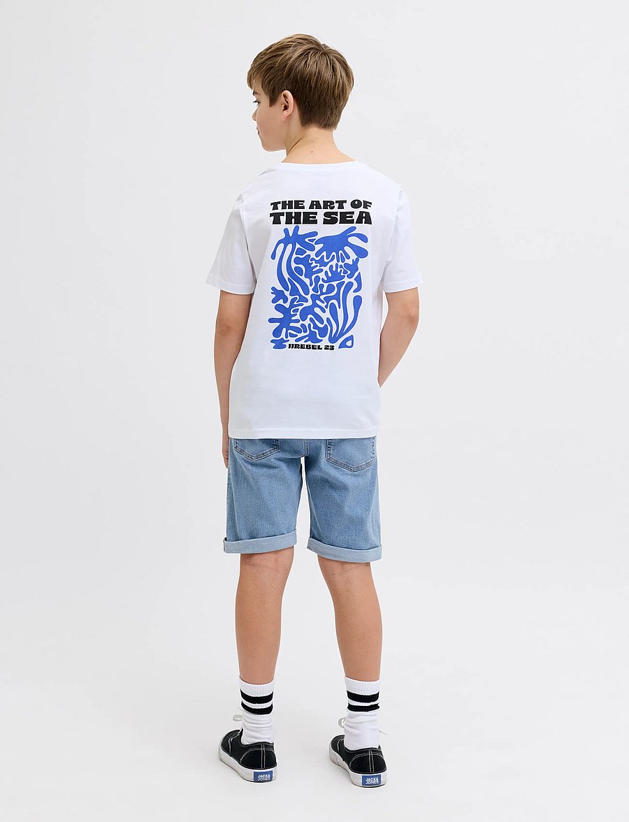 JJ REBEL - JREBJOE JJCRAFT SHORTS AKM 761 SN JNR - denimshorts - blue denim - 3