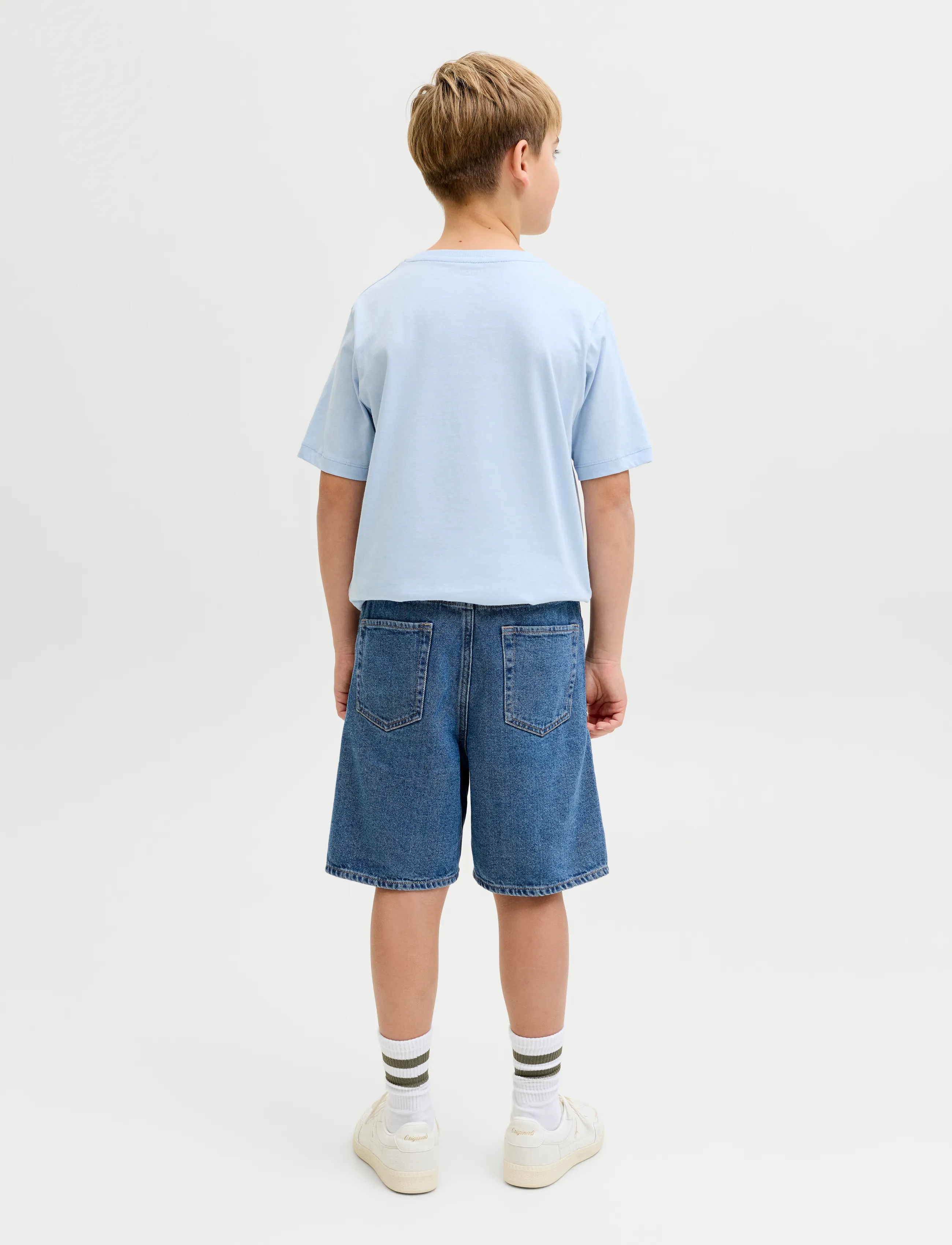 JJ REBEL - JREBTAYLOR JJCRAFT SHORTS AKM 635 SN JNR - jeansshorts - blue denim - 3