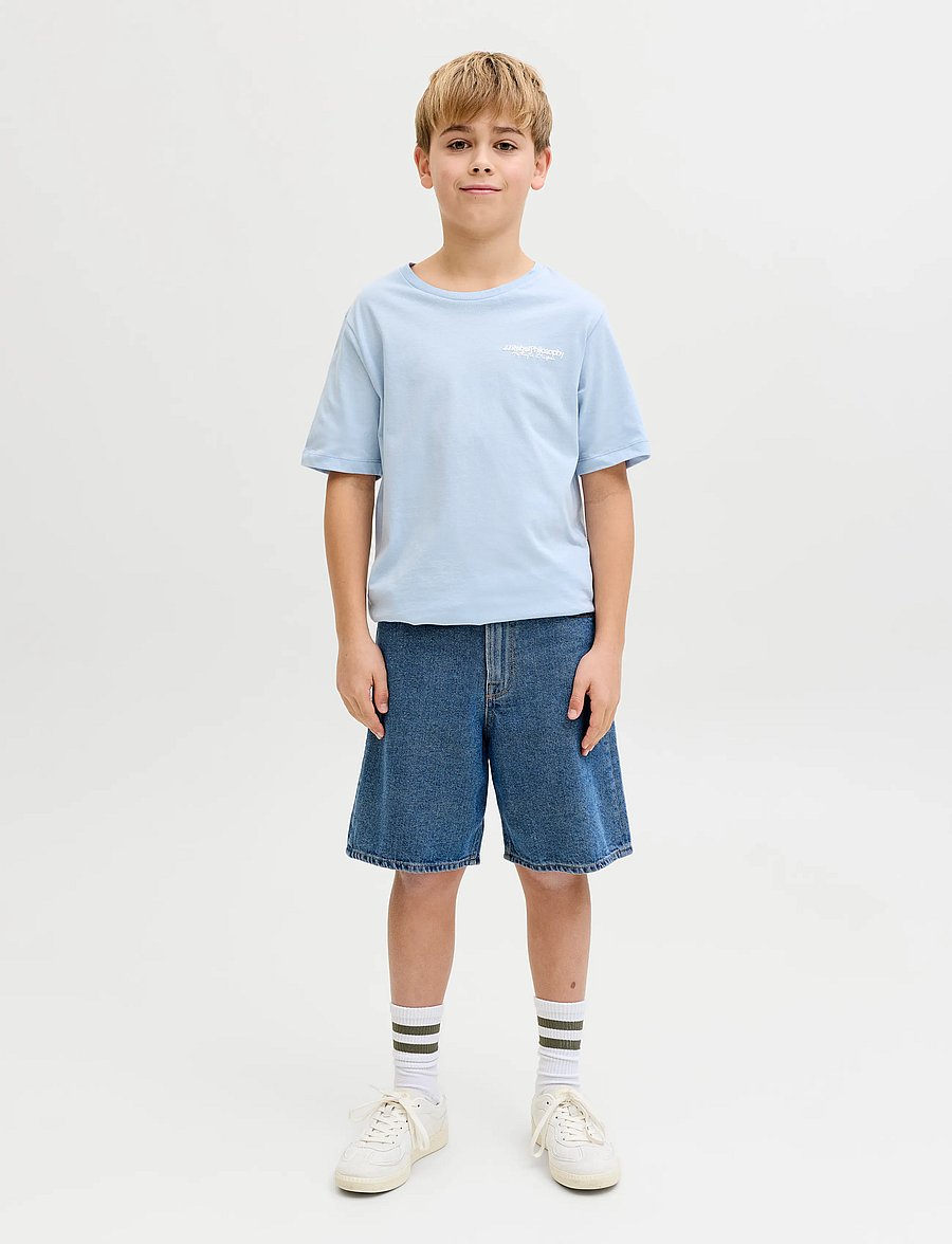 JJ REBEL - JREBTAYLOR JJCRAFT SHORTS AKM 635 SN JNR - casual shorts - blue denim - 4