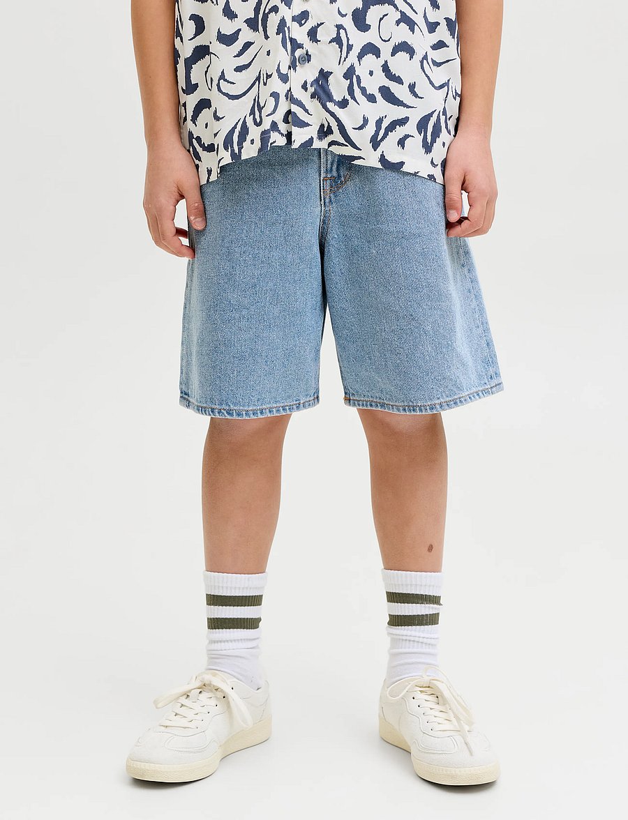 JJ REBEL - JREBTAYLOR JJCRAFT SHORTS AKM 638 SN JNR - jeansshorts - blue denim - 0