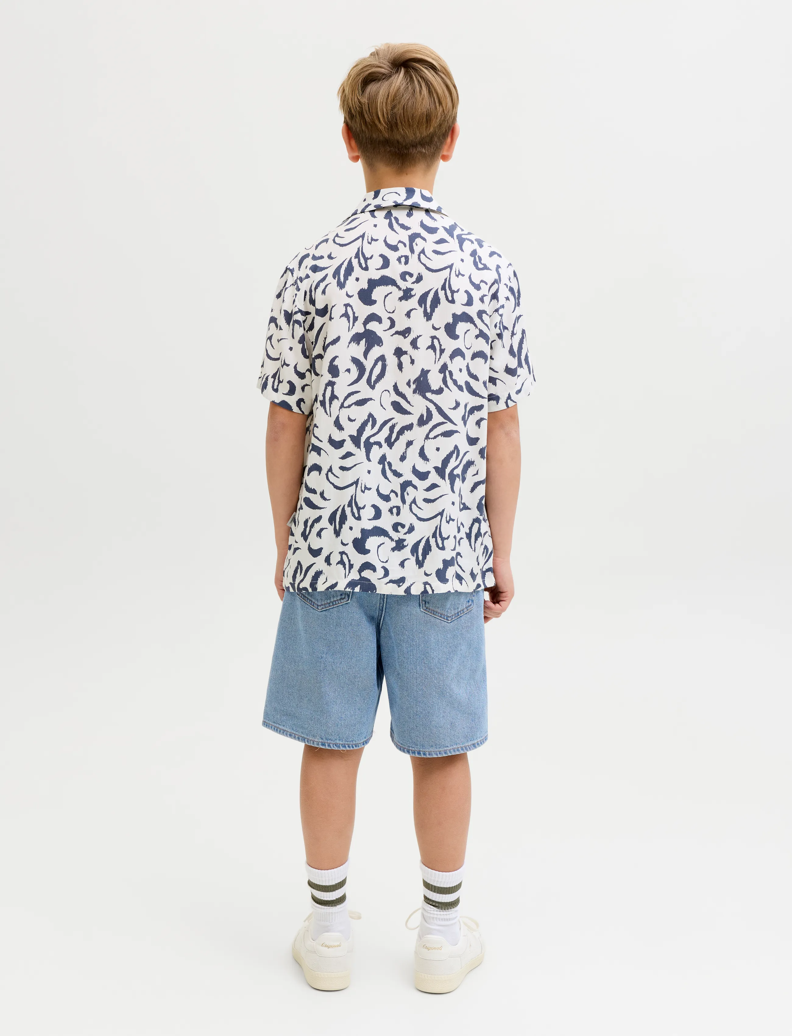 JJ REBEL - JREBTAYLOR JJCRAFT SHORTS AKM 638 SN JNR - lühikesed teksapüksid - blue denim - 3