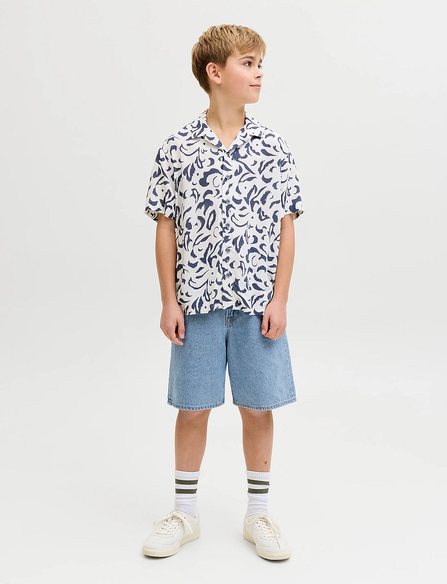 JJ REBEL - JREBTAYLOR JJCRAFT SHORTS AKM 638 SN JNR - jeansshorts - blue denim - 4