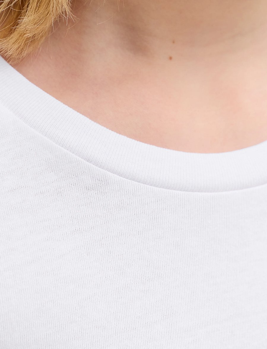 JJ REBEL - JREBREBEL LOGO LS TEE NOOS JNR - langærmede t-shirts - white - 5