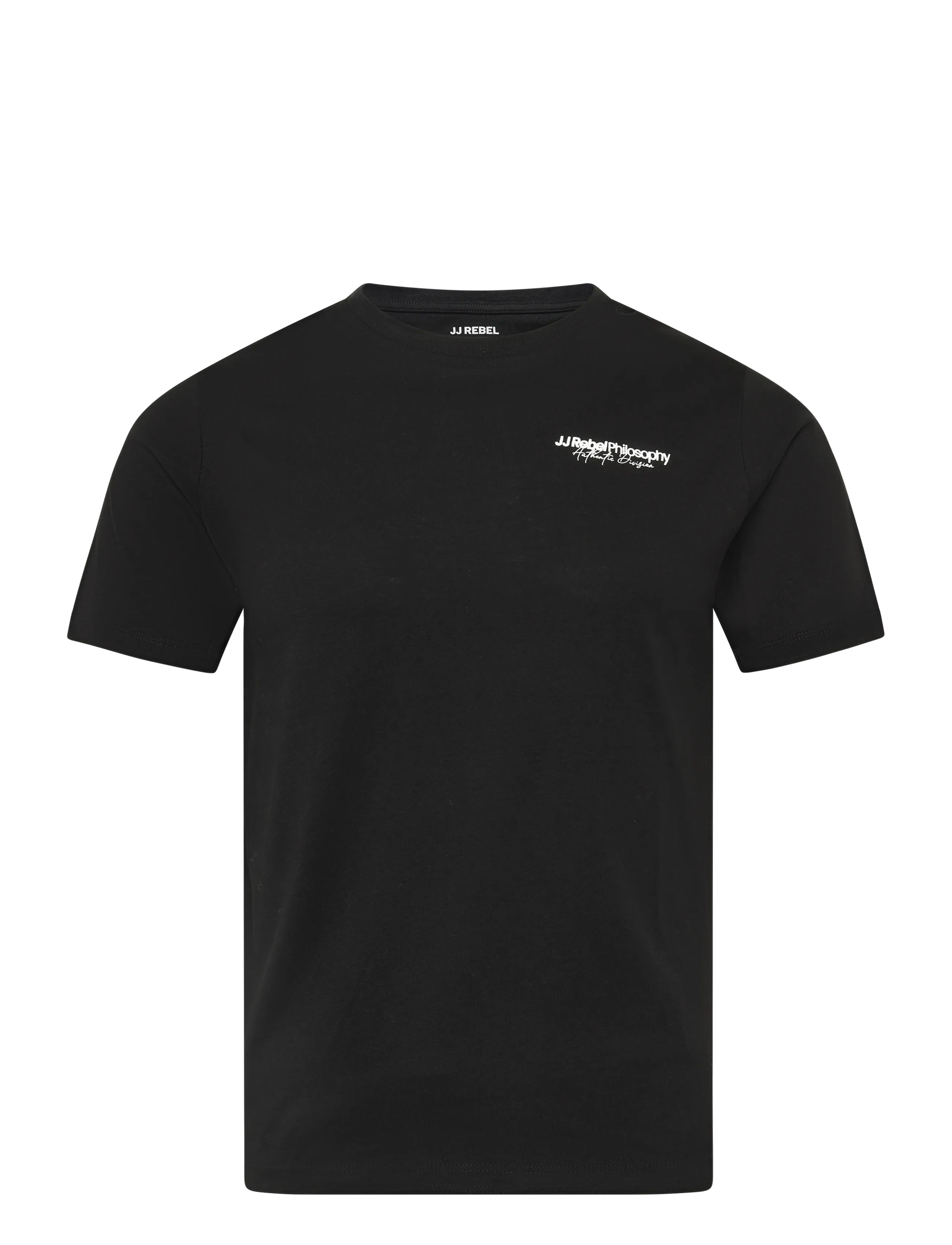 JJ REBEL JREBZACK TEE SS CREW NECK NOOS JNR - Overdele - BLACK / black