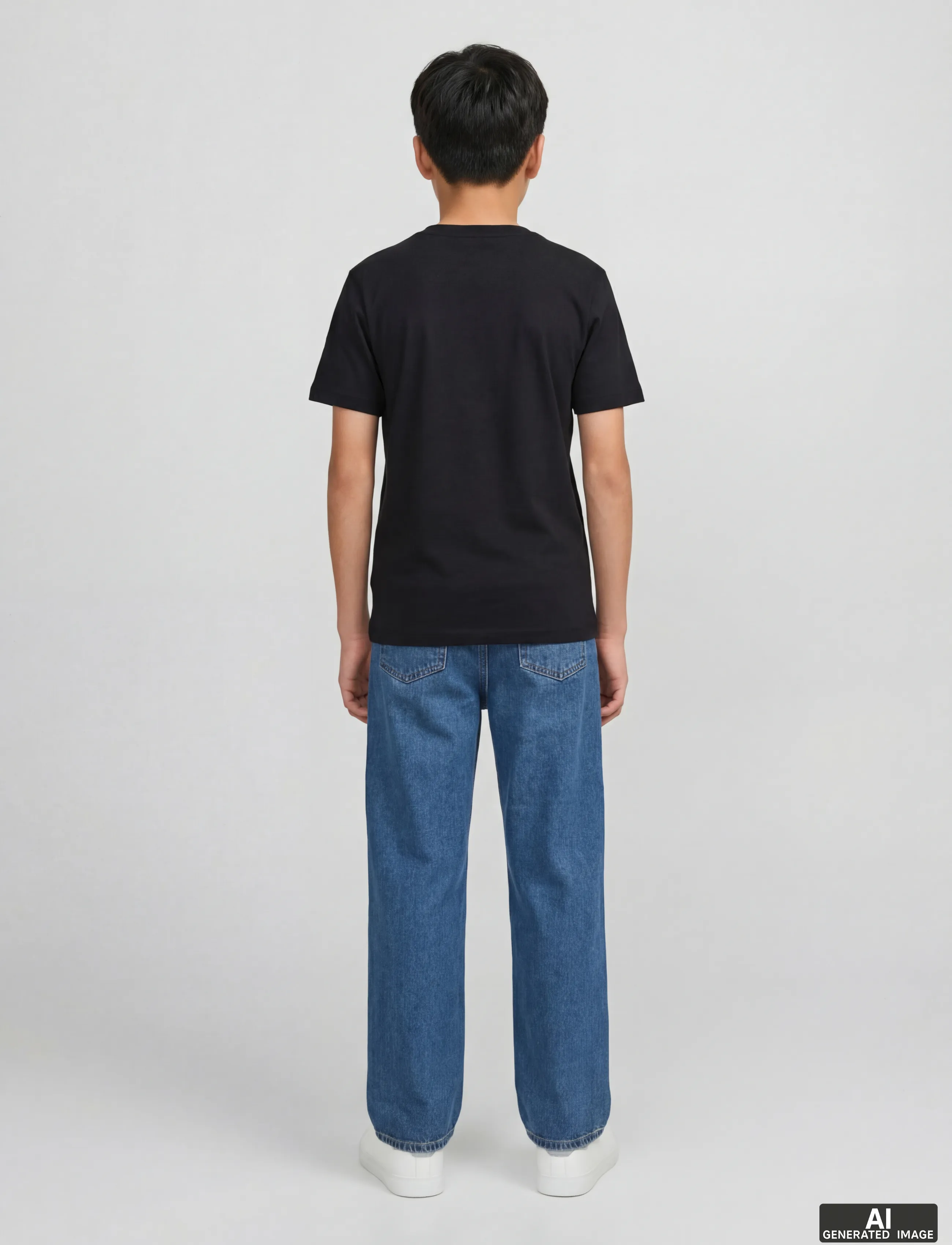 JJ REBEL - JREBZACK TEE SS CREW NECK NOOS JNR - kortärmade t-shirts - black - 3