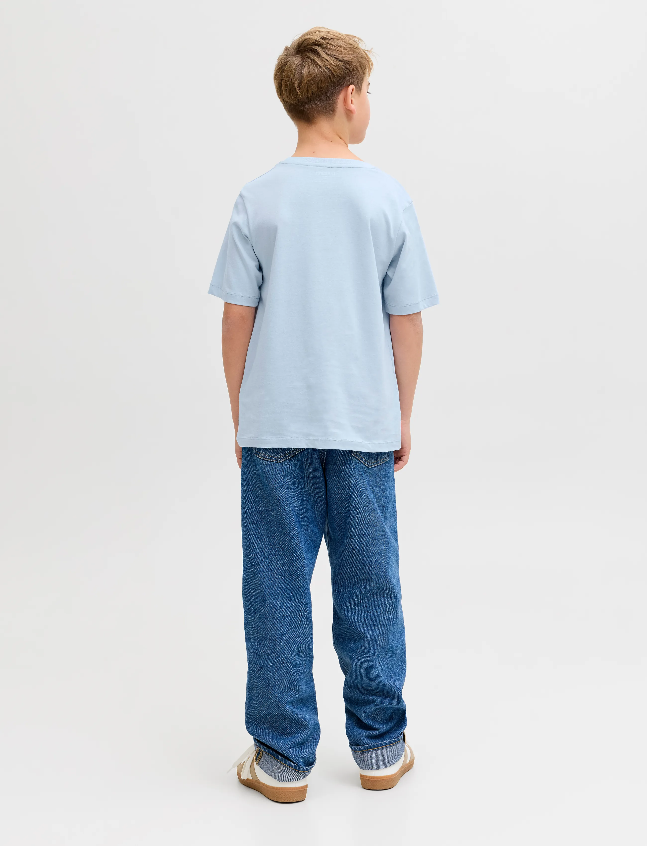 JJ REBEL - JREBZACK TEE SS CREW NECK NOOS JNR - kortærmede t-shirts - cashmere blue - 3