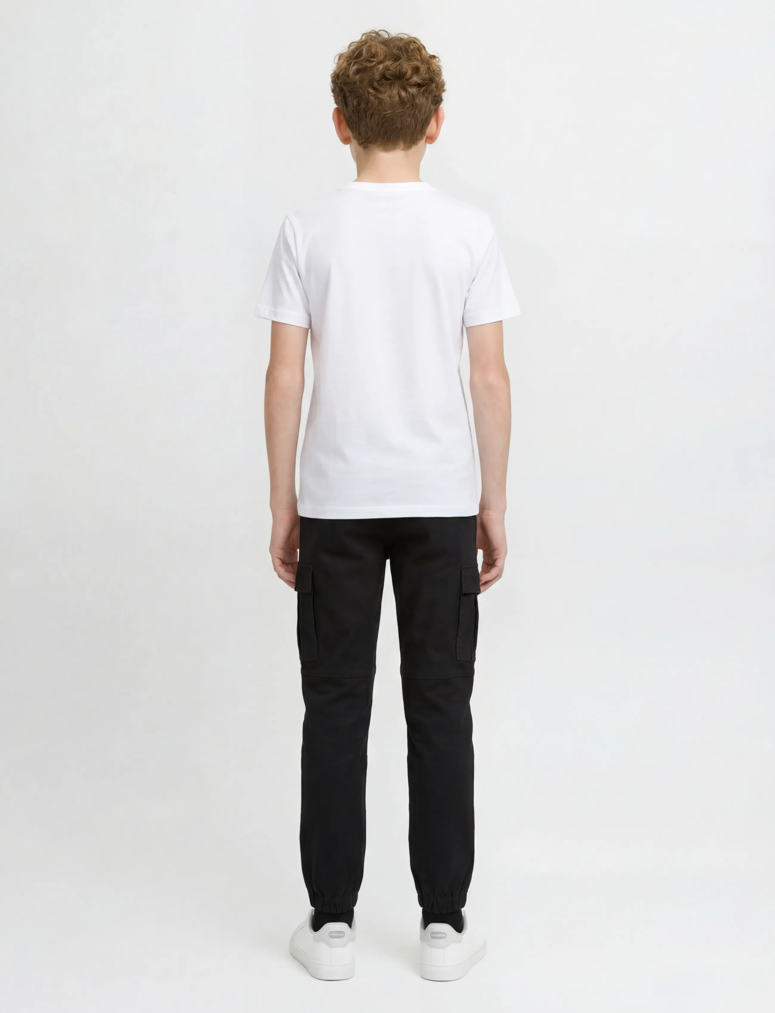 JJ REBEL - JREBZACK TEE SS CREW NECK NOOS JNR - kortærmede t-shirts - white - 3