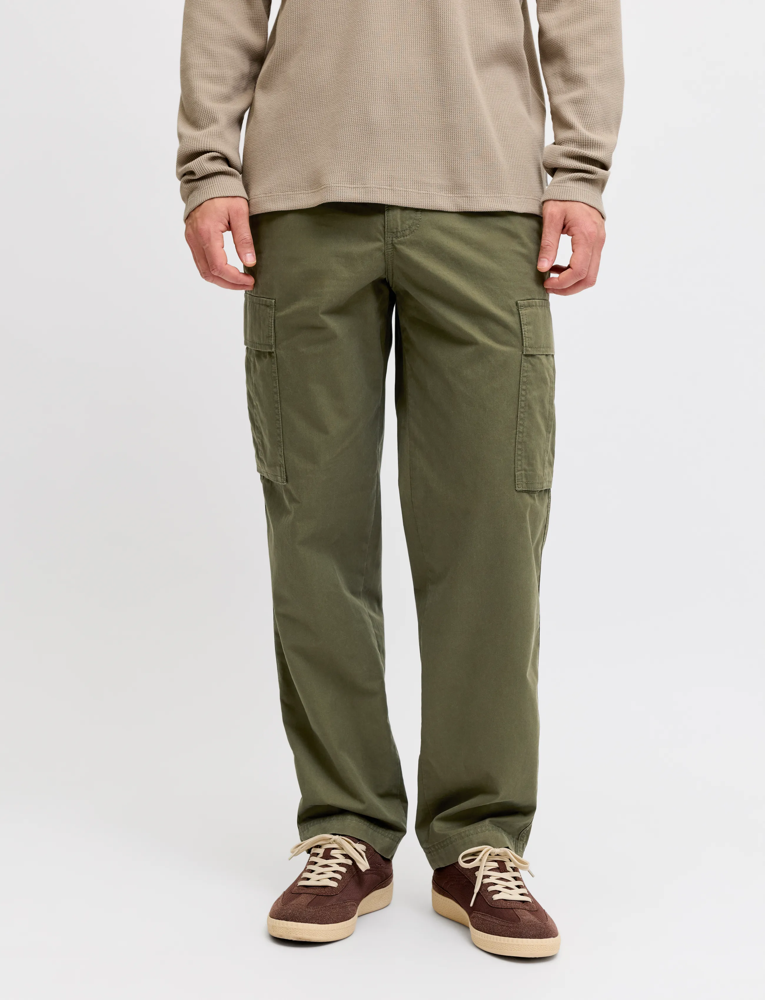 JJ REBEL JREBCARLOS CORY CARGO PANT NOOS - JJ REBEL - OLIVE NIGHT / khaki/green