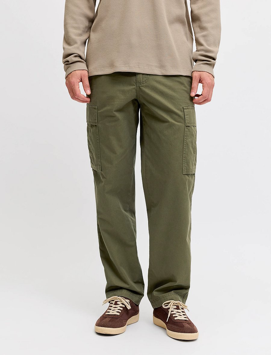 JJ REBEL - JREBCARLOS CORY CARGO PANT NOOS - olive night - 0