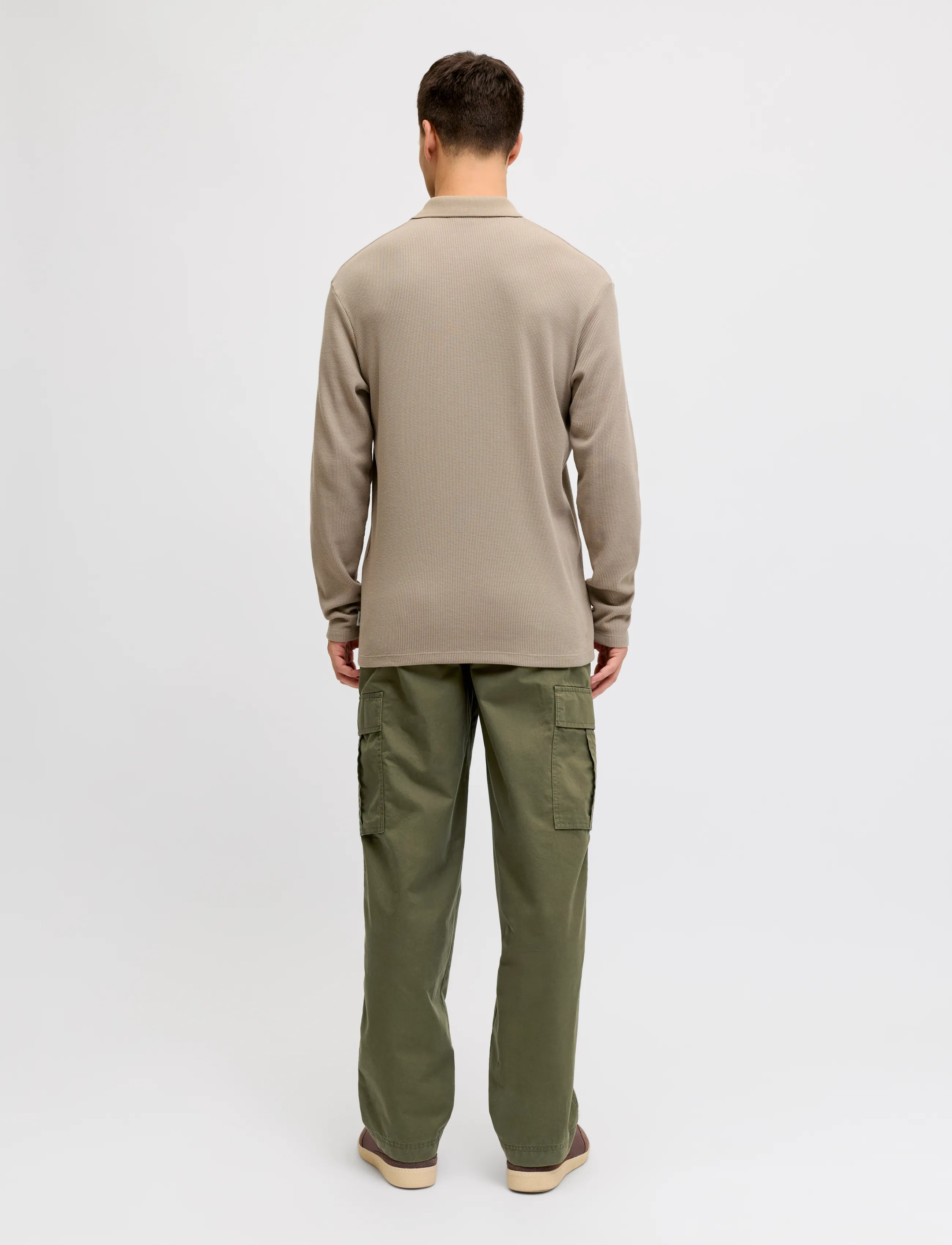JJ REBEL - JREBCARLOS CORY CARGO PANT NOOS - olive night - 3