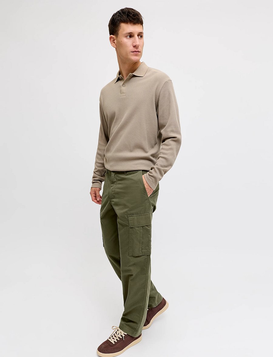 JJ REBEL - JREBCARLOS CORY CARGO PANT NOOS - olive night - 5