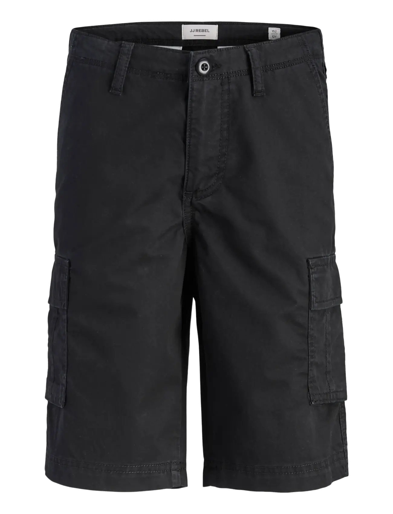 JJ REBEL JREBCORY CARGO SHORTS SN JNR - Lühikesed püksid - BLACK / black