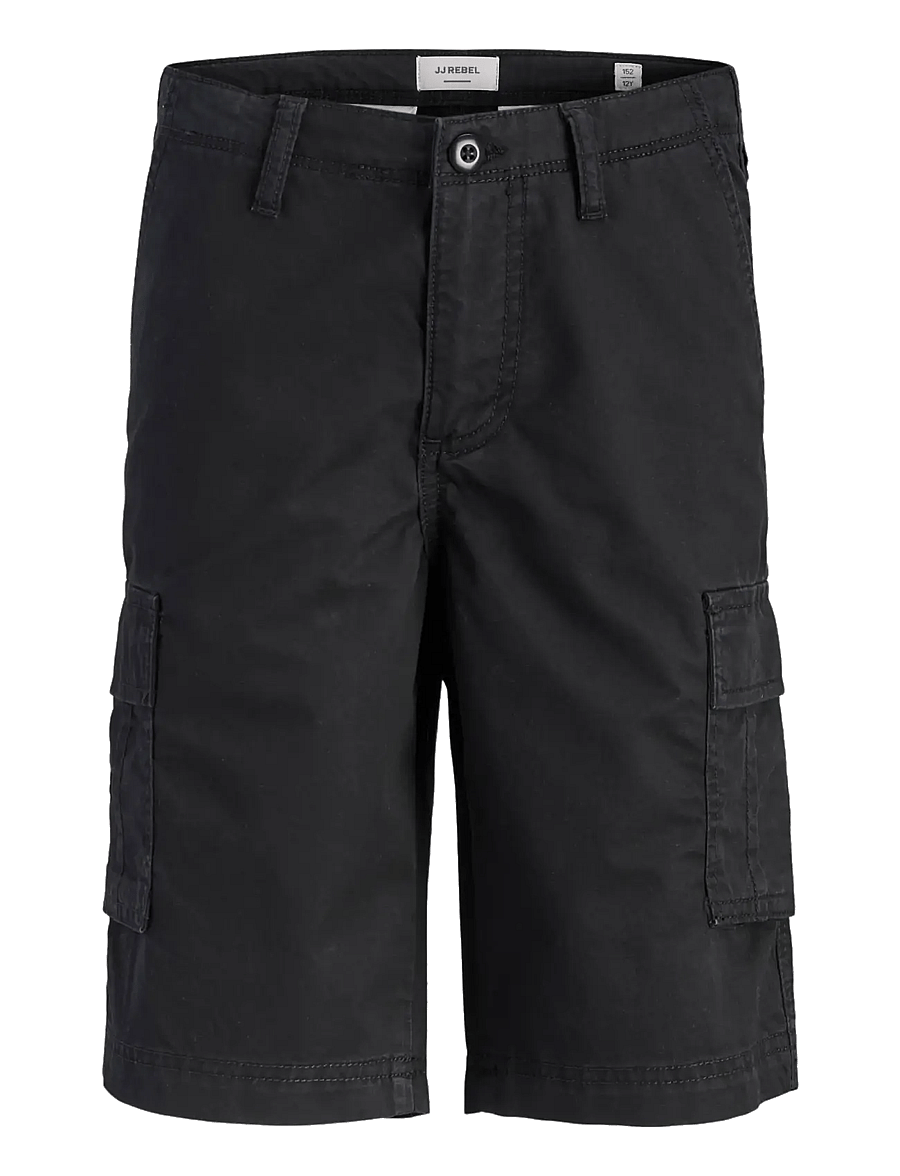 JJ REBEL - JREBCORY CARGO SHORTS SN JNR - black - 1