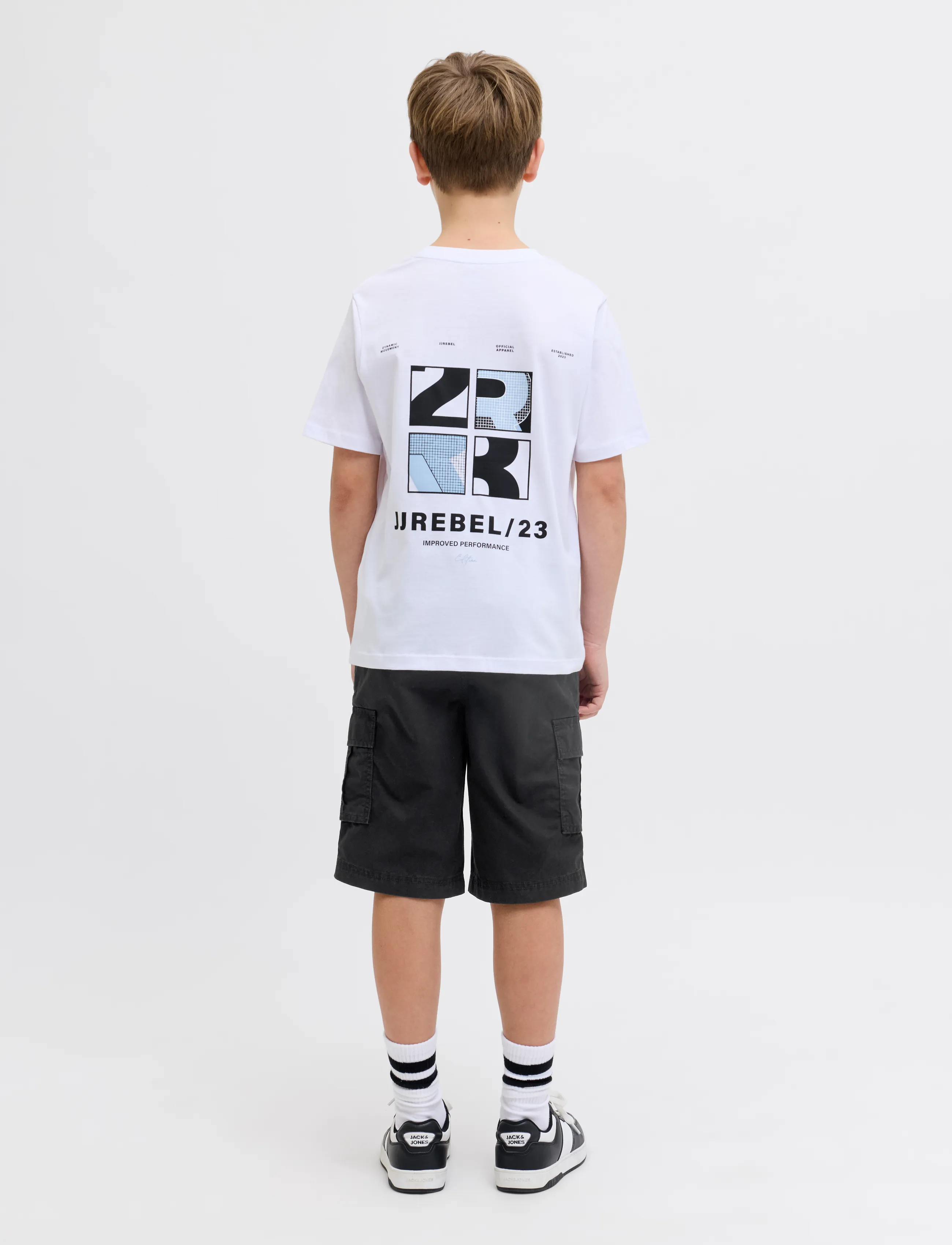 JJ REBEL - JREBCORY CARGO SHORTS SN JNR - black - 3