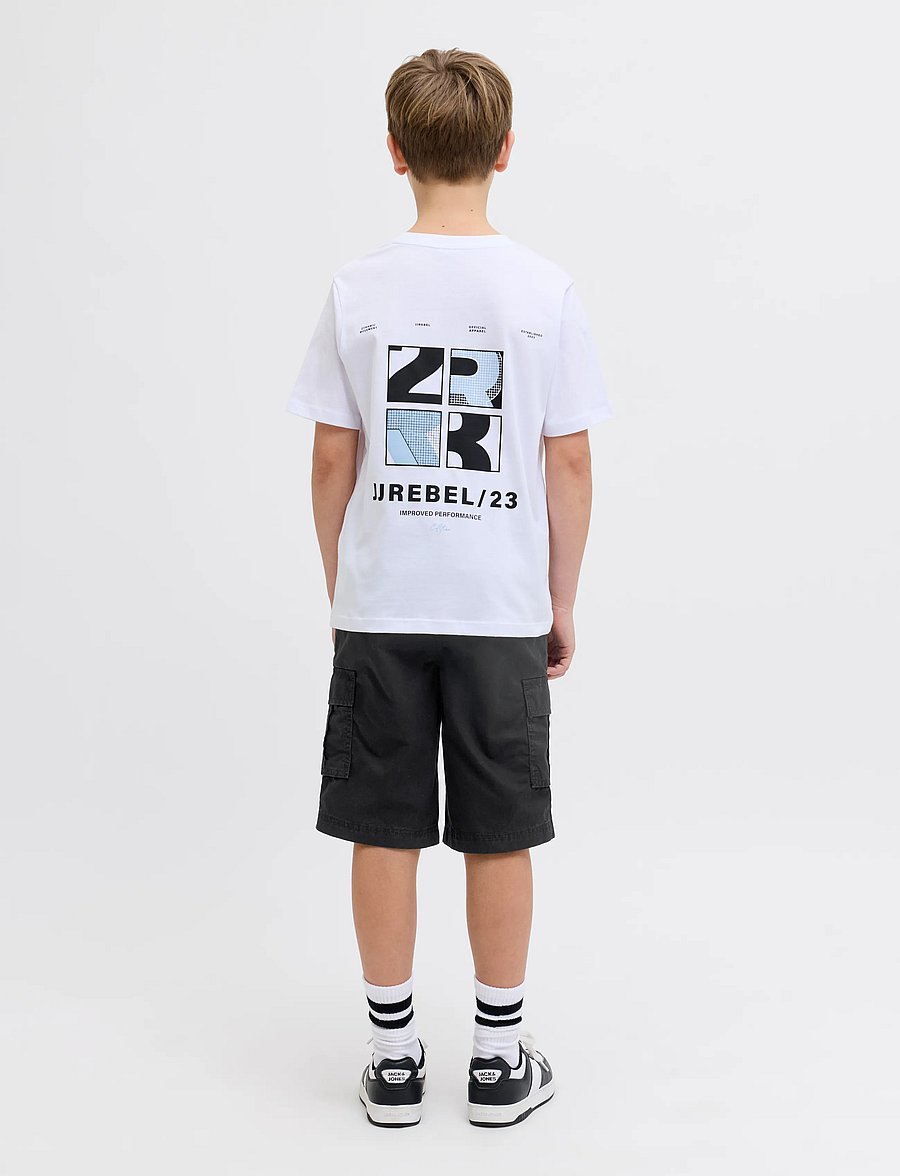 JJ REBEL - JREBCORY CARGO SHORTS SN JNR - black - 3