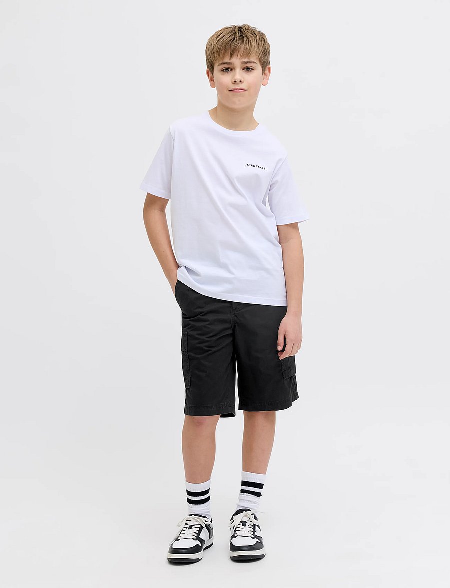 JJ REBEL - JREBCORY CARGO SHORTS SN JNR - black - 4