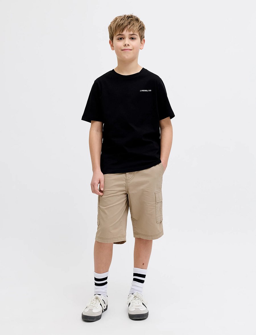 JJ REBEL - JREBCORY CARGO SHORTS SN JNR - cargo shorts - crockery - 4