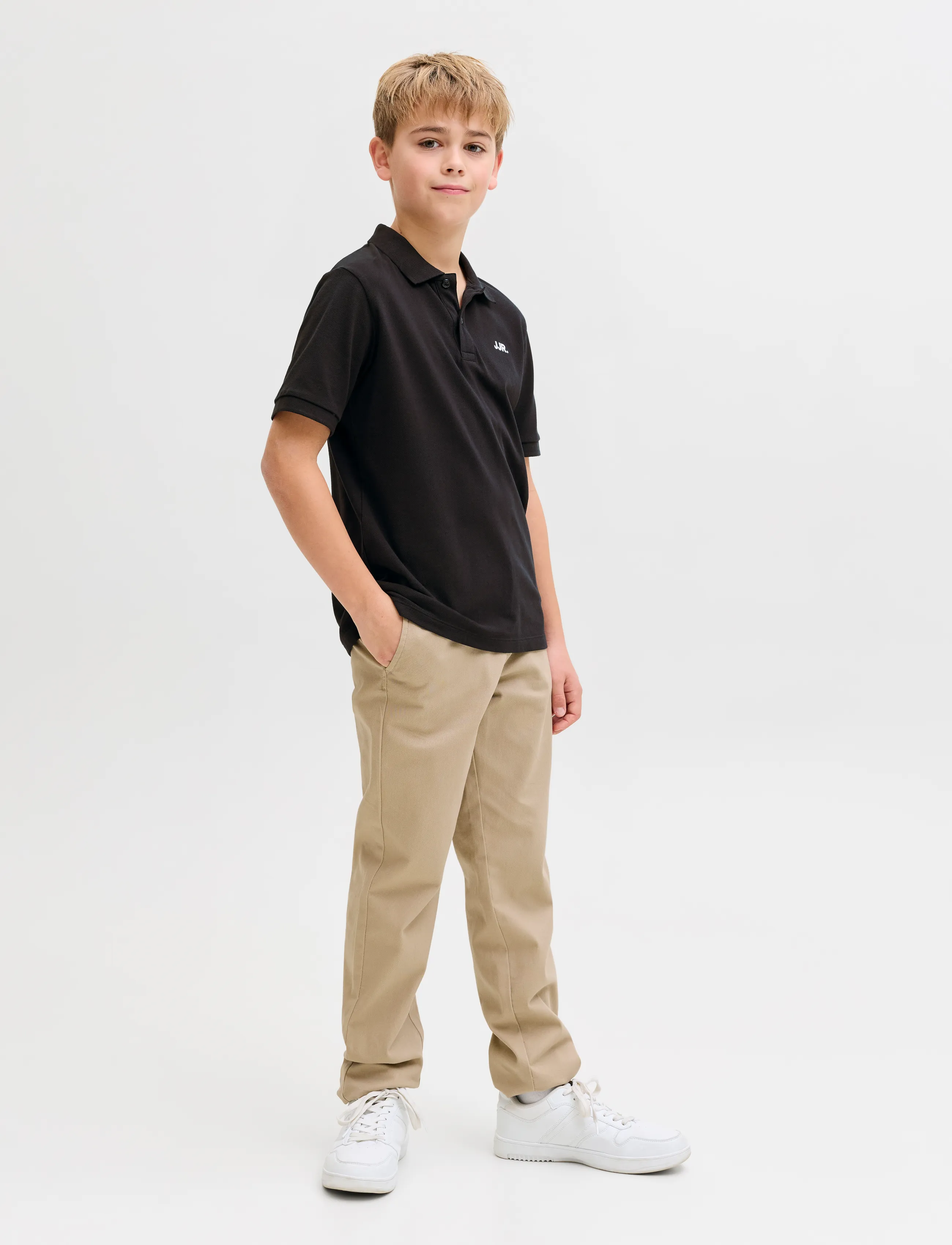 JJ REBEL - JREBREBEL LOGO POLO SS JNR - poloer - black - 4