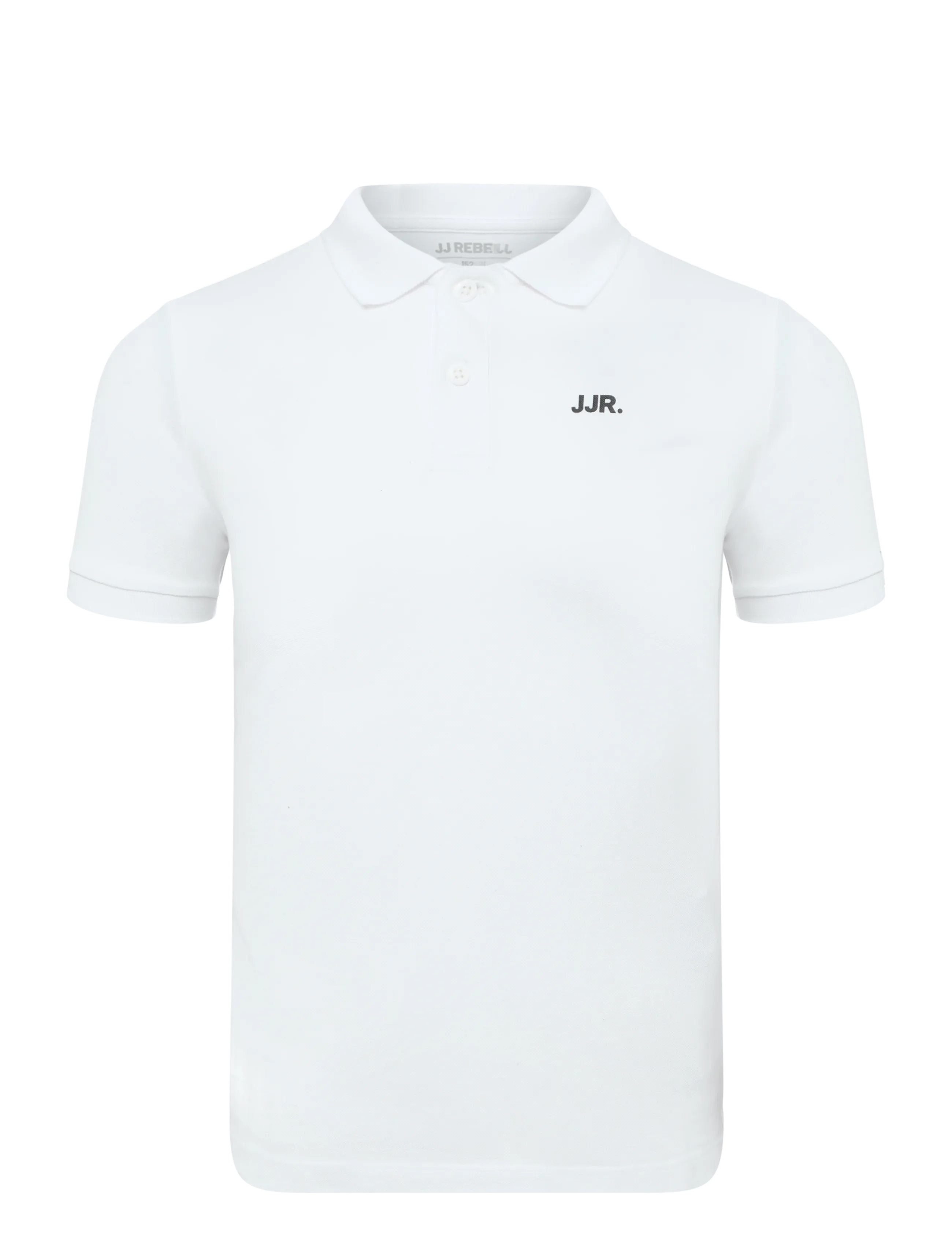 JJ REBEL Jrebrebel Logo Polo Ss Jnr Weiß - 128 - Kinder