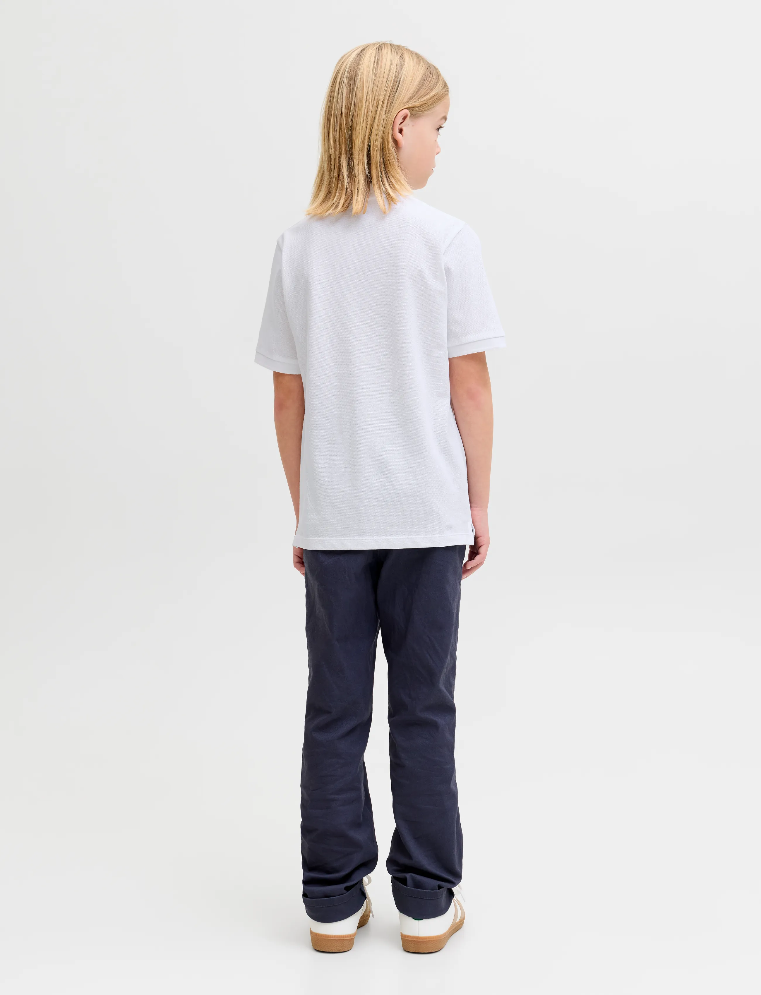 JJ REBEL - JREBREBEL LOGO POLO SS JNR - poloer - white - 3