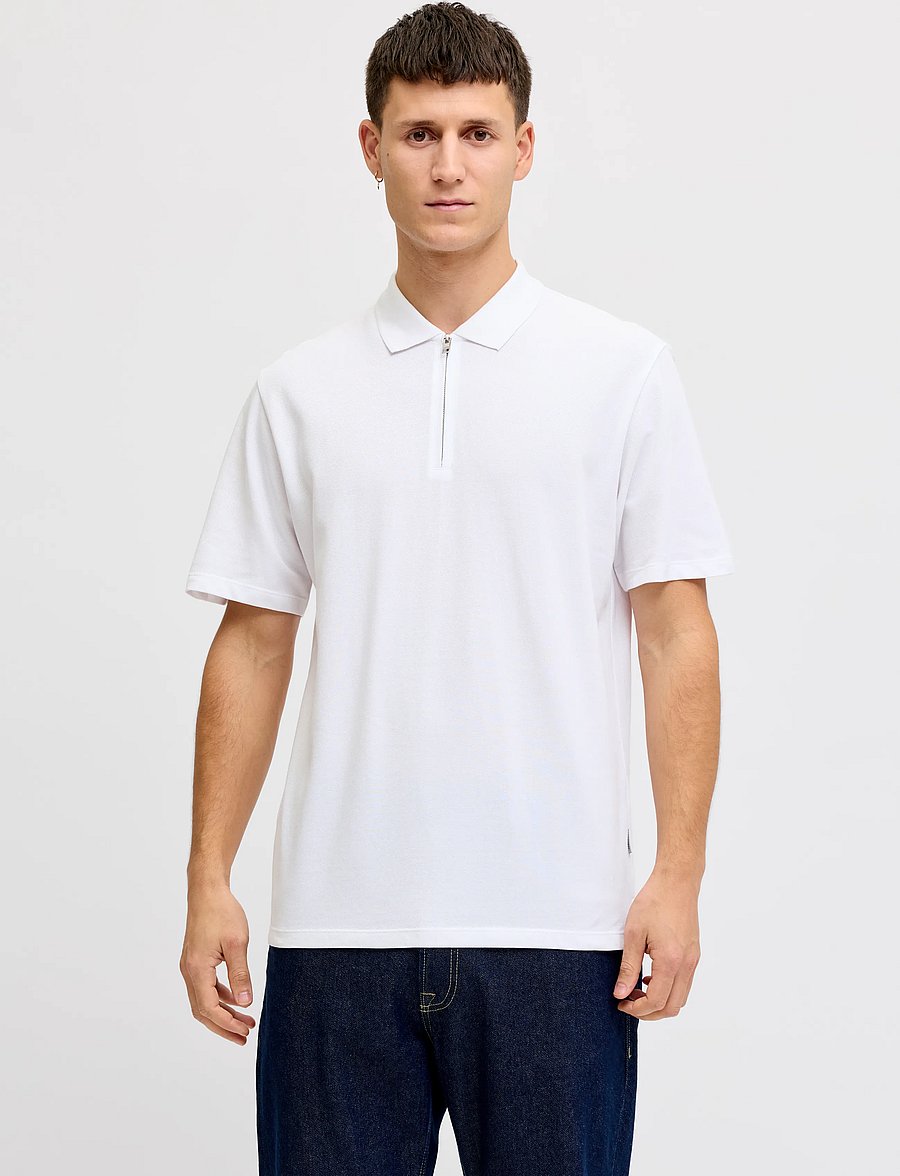 JJ REBEL - JREBEVANS POLO SS SN - lühikeste varrukatega polod - bright white - 0