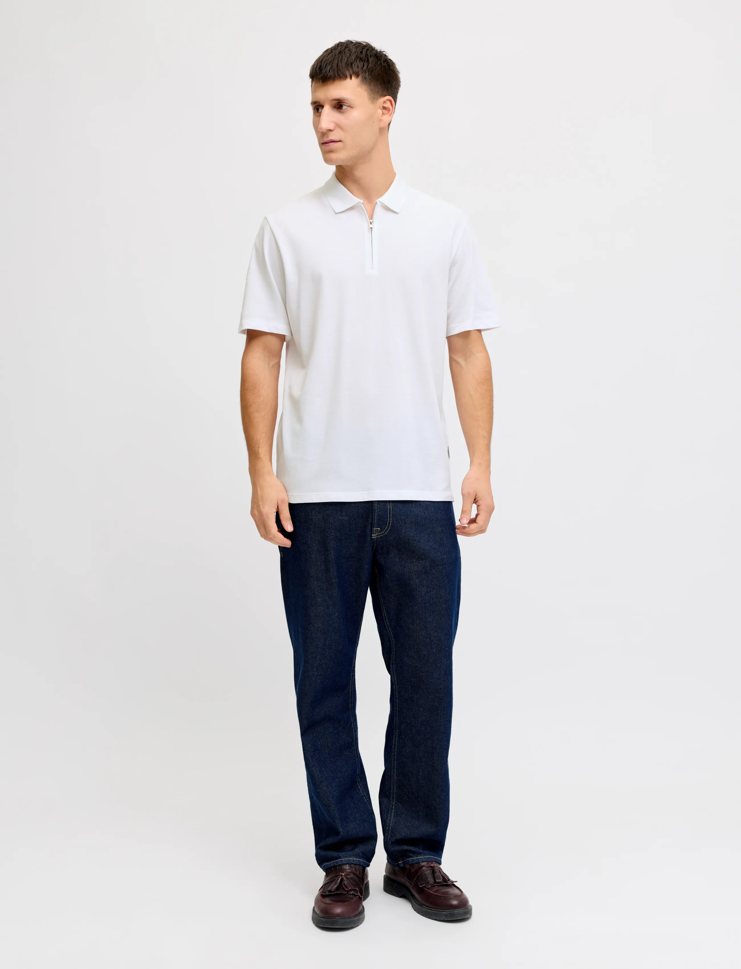 JJ REBEL - JREBEVANS POLO SS SN - die niedrigsten preise - bright white - 4