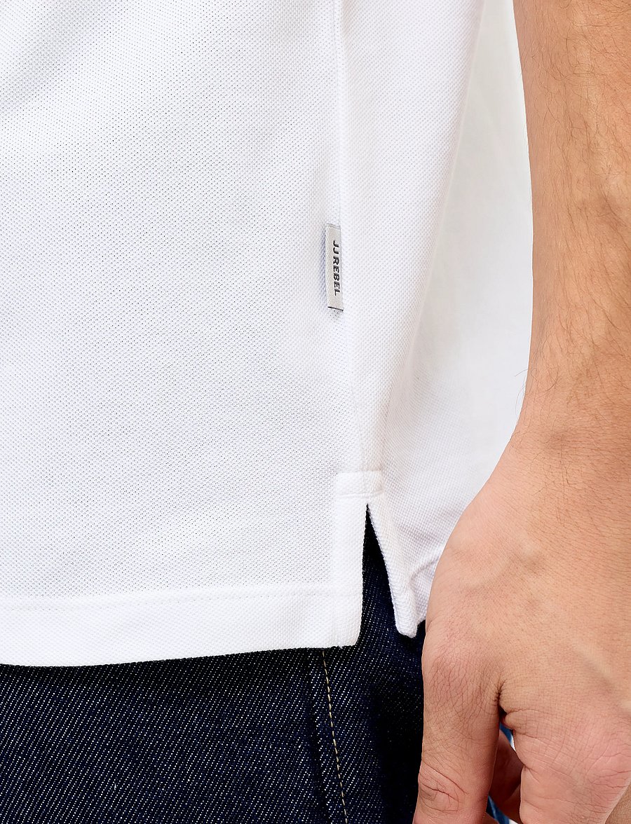 JJ REBEL - JREBEVANS POLO SS SN - lühikeste varrukatega polod - bright white - 5