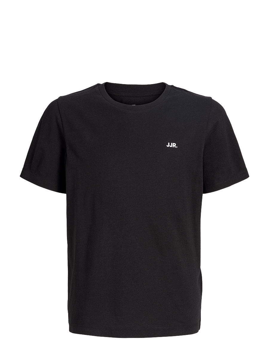 JJ REBEL - JREBREBEL LOGO TEE SS CREW NECK NOOS JNR - kortærmede t-shirts - black - 1