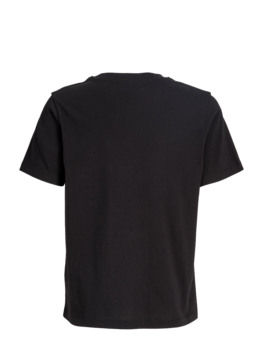JJ REBEL - JREBREBEL LOGO TEE SS CREW NECK NOOS JNR - kortærmede t-shirts - black - 2