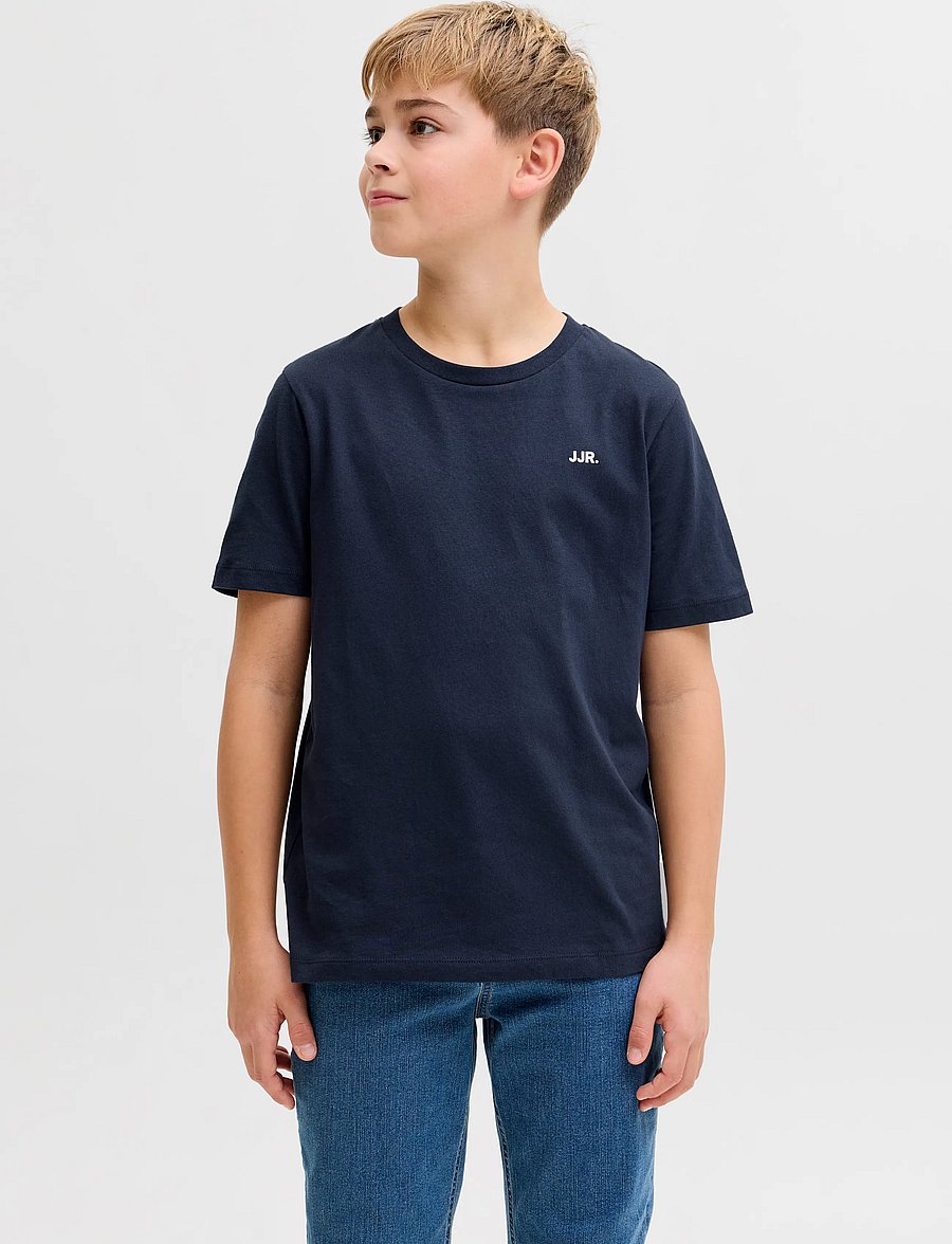 JJ REBEL - JREBREBEL LOGO TEE SS CREW NECK NOOS JNR - kurzärmelige - sky captain - 0