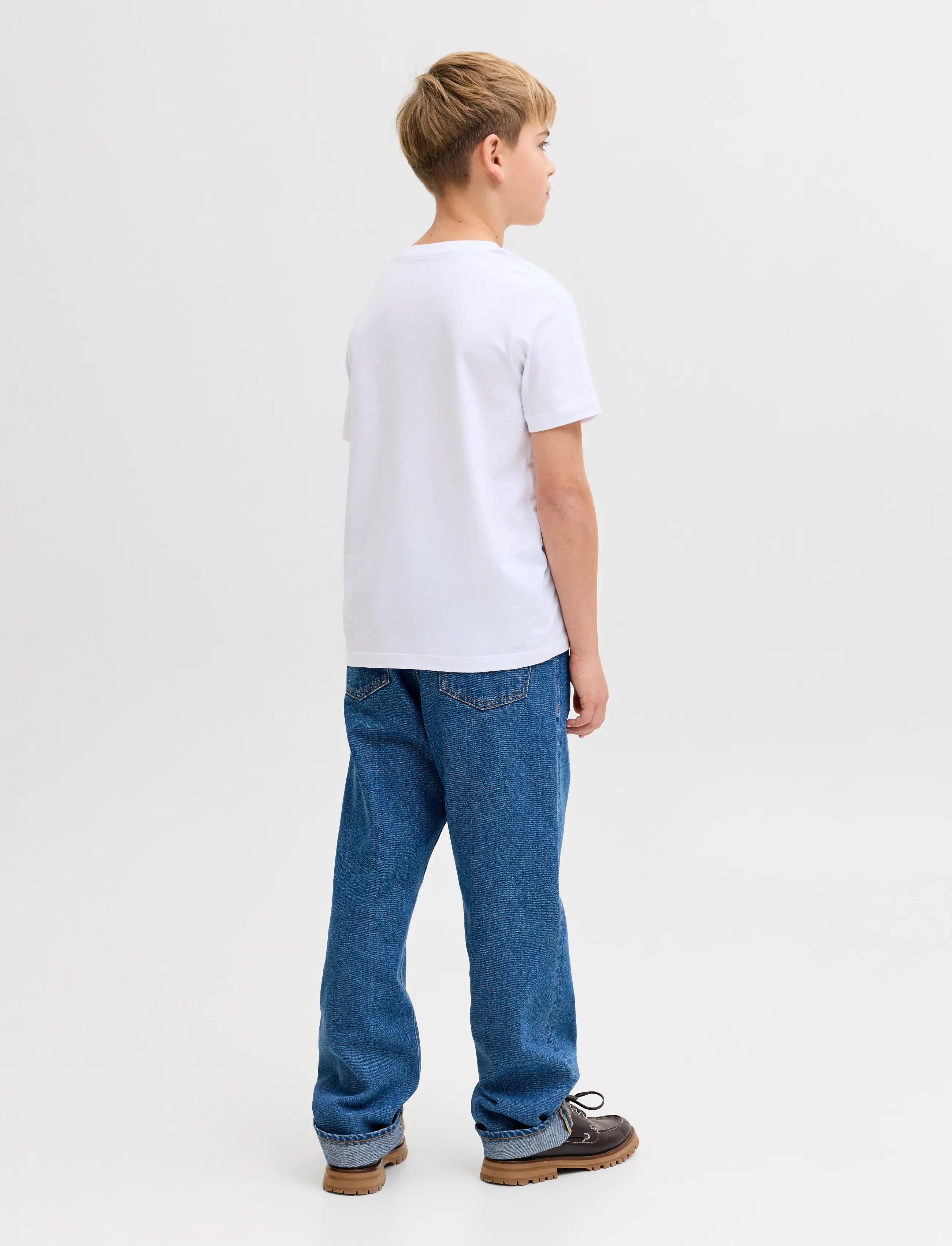 JJ REBEL - JREBREBEL LOGO TEE SS CREW NECK NOOS JNR - white - 3