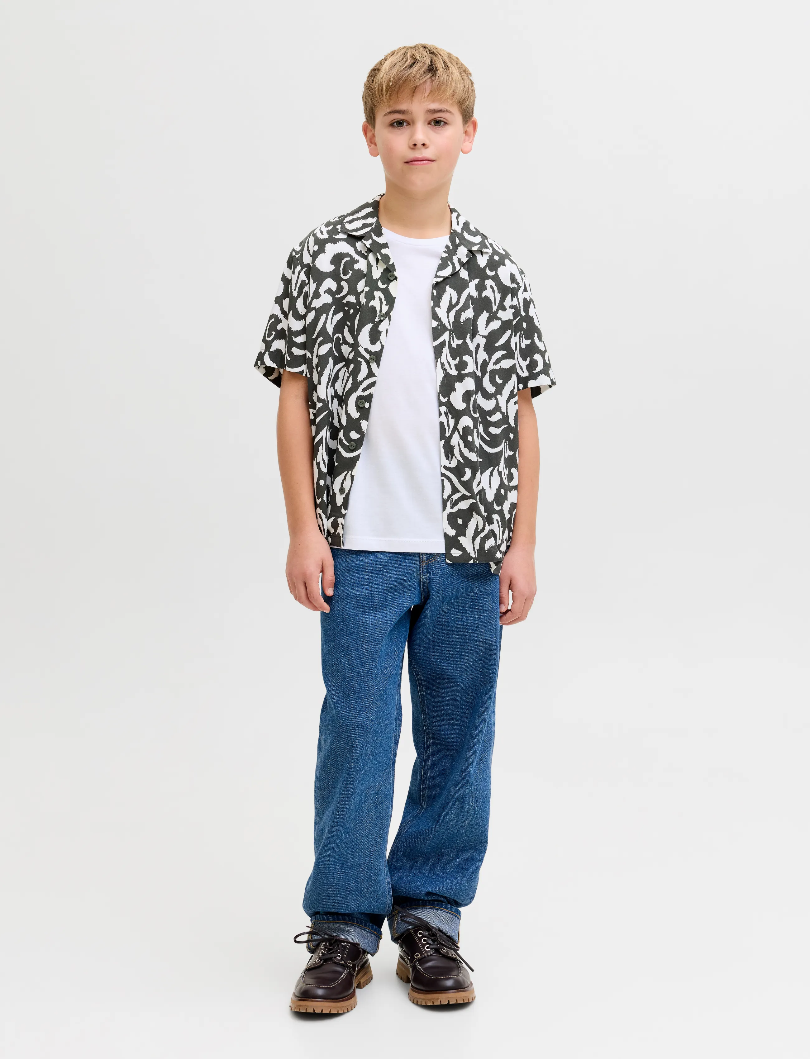 JJ REBEL - JREBREBEL LOGO TEE SS CREW NECK NOOS JNR - white - 4