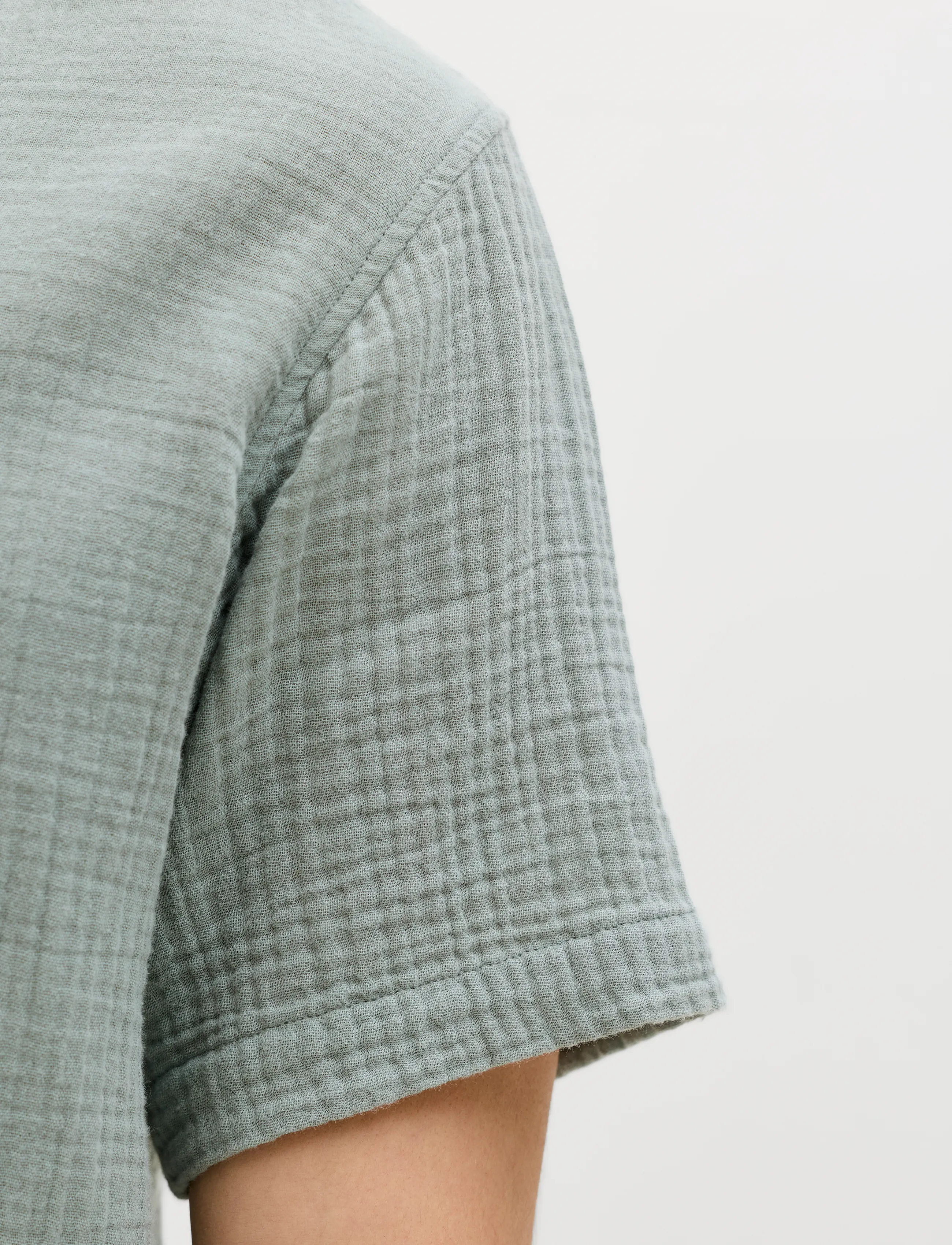 JJ REBEL - JREBJASON PATRICK RESORT SHIRT SS - laveste priser - slate gray - 5