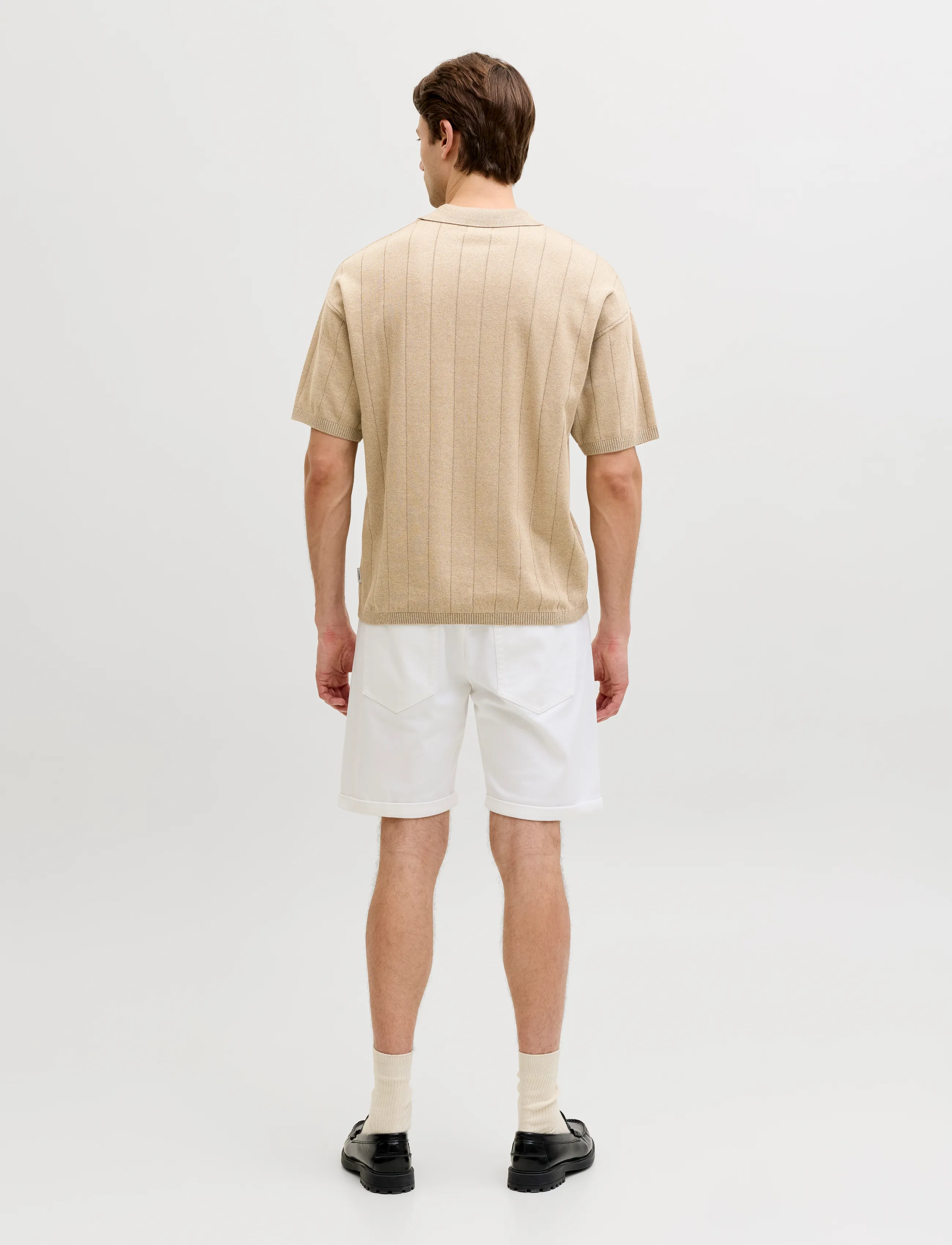 JJ REBEL - JREBBEAM KNIT POLO SS - laveste priser - crockery - 3