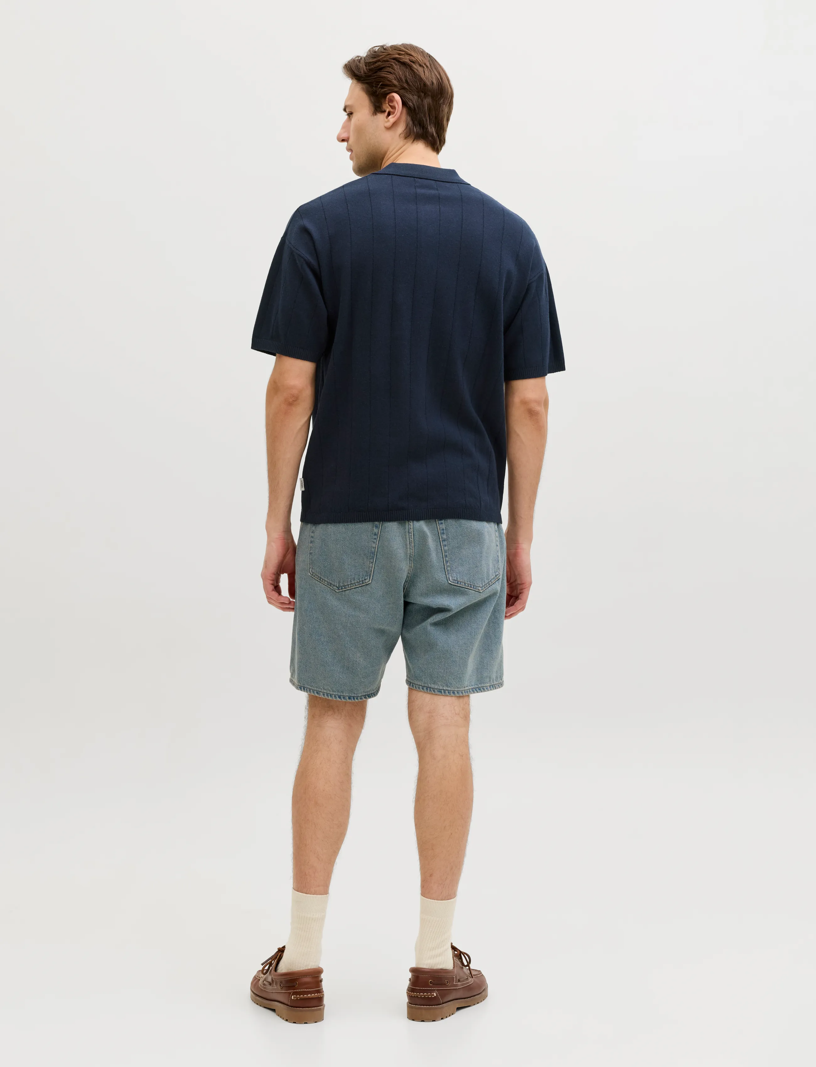 JJ REBEL - JREBBEAM KNIT POLO SS - laveste priser - navy blazer - 3