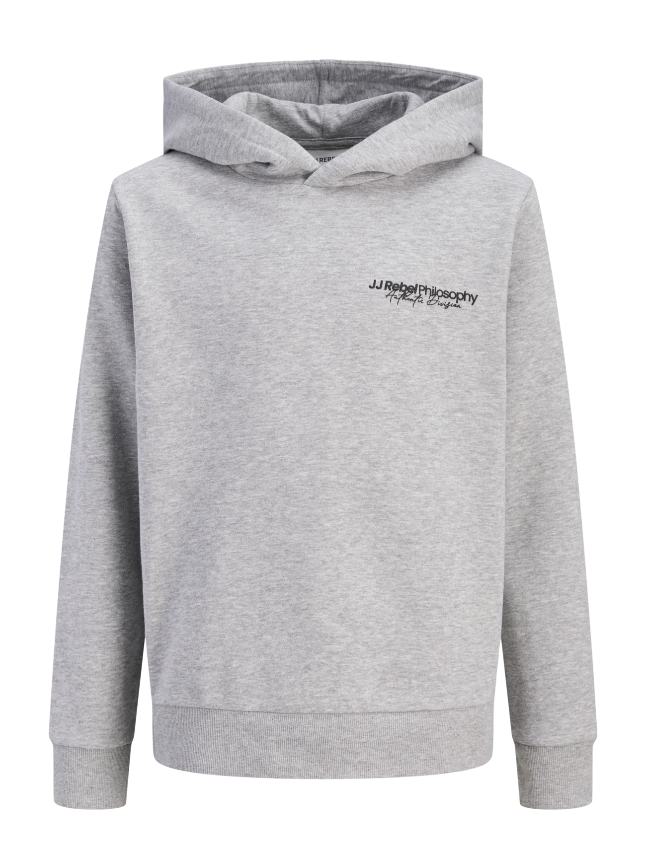 JJ REBEL JREBZACK SWEAT HOOD NOOS JNR - Booztlet only kids - LIGHT GREY MELANGE / grey