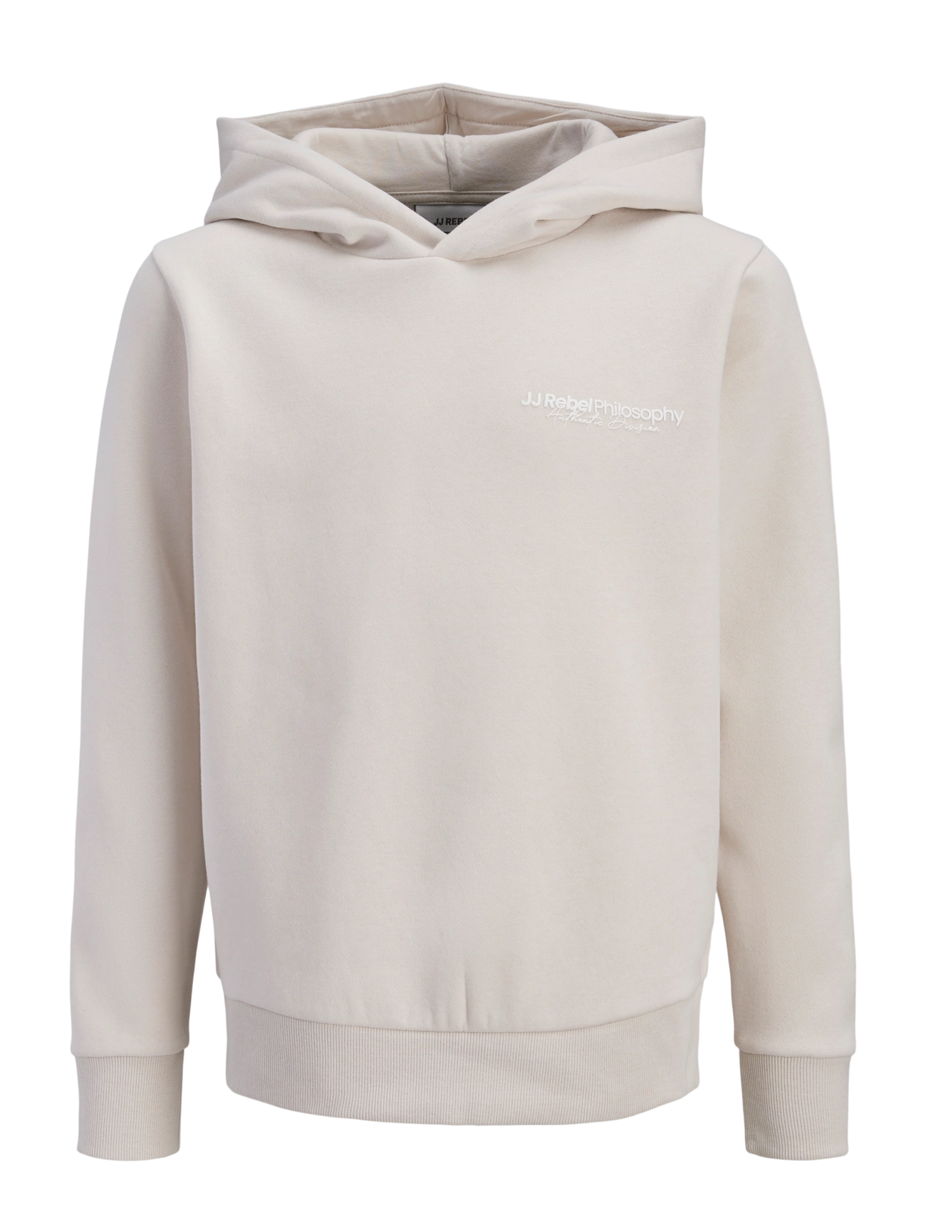 JJ REBEL JREBZACK SWEAT HOOD NOOS JNR - Booztlet only kids - MOONBEAM / cream