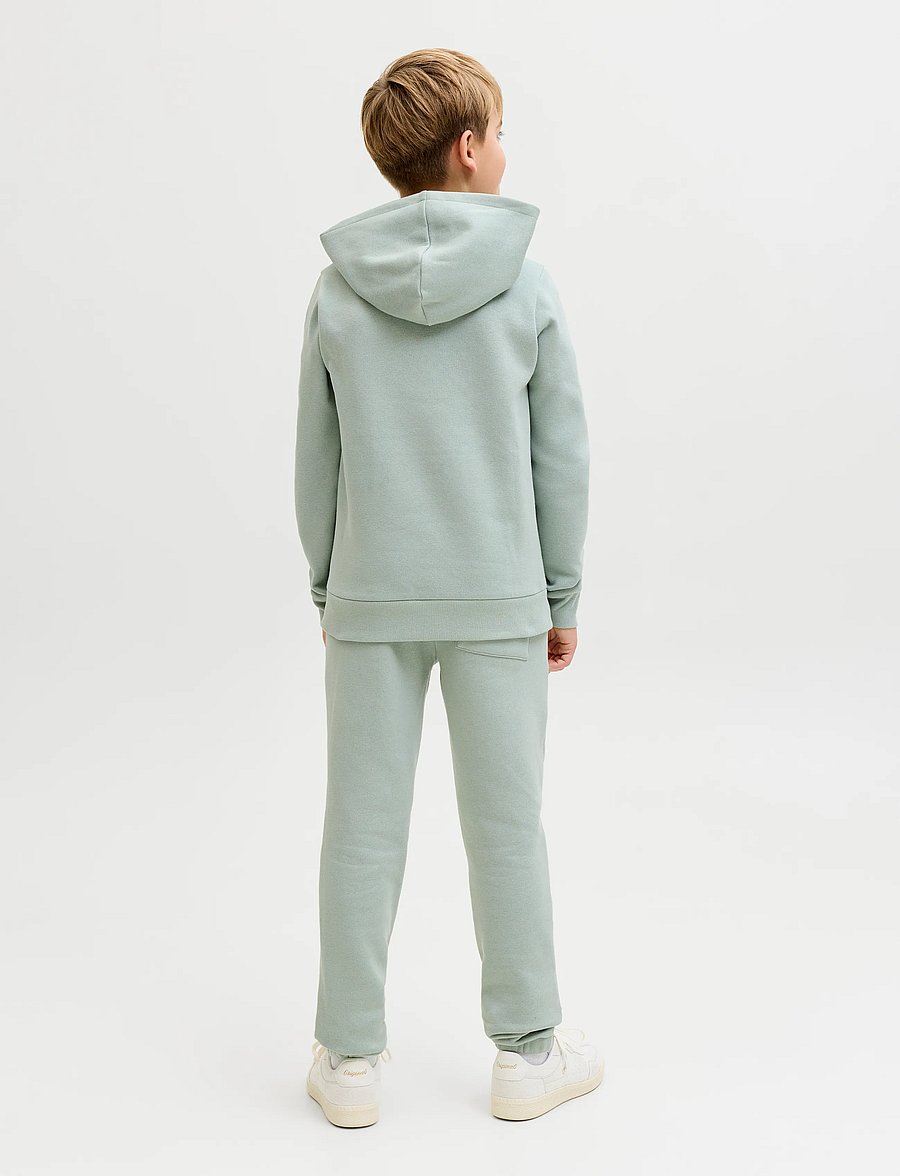 JJ REBEL - JREBREBEL LOGO SWEAT HOOD NOOS JNR - kapuutsiga pusad - aqua gray - 3