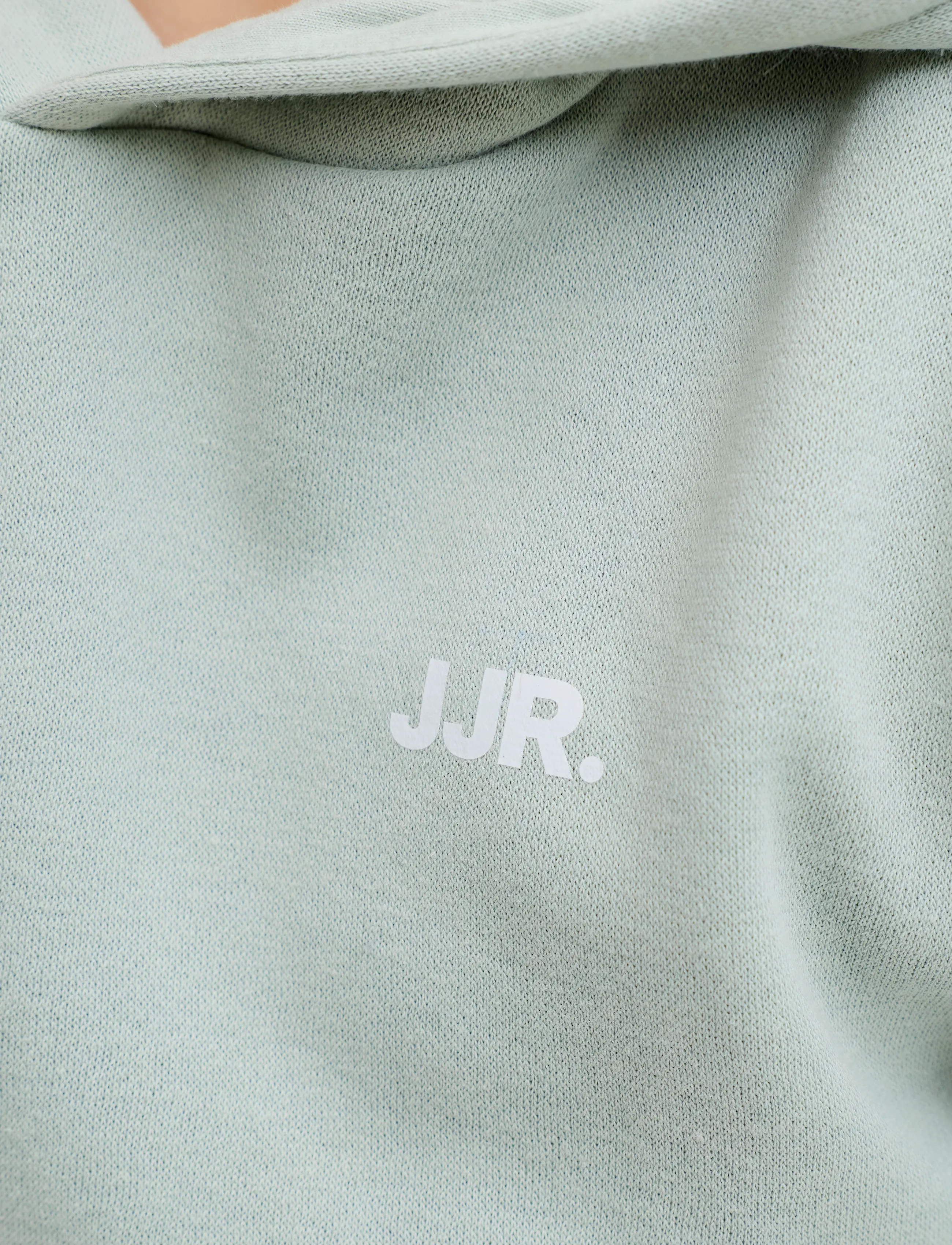 JJ REBEL - JREBREBEL LOGO SWEAT HOOD NOOS JNR - sweatshirts & hættetrøjer - aqua gray - 4