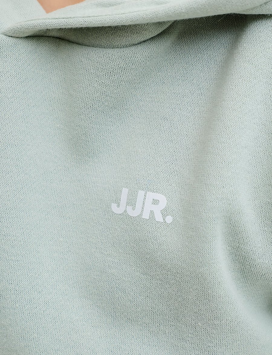 JJ REBEL - JREBREBEL LOGO SWEAT HOOD NOOS JNR - kapuutsiga pusad - aqua gray - 5